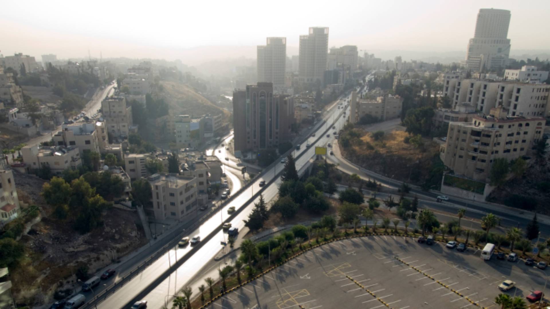 أحد شوارع العاصمة عمان