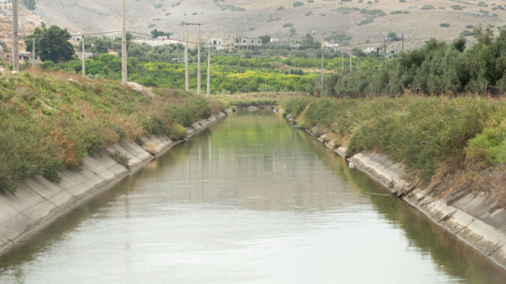 جانب من قناة الملك عبدالله