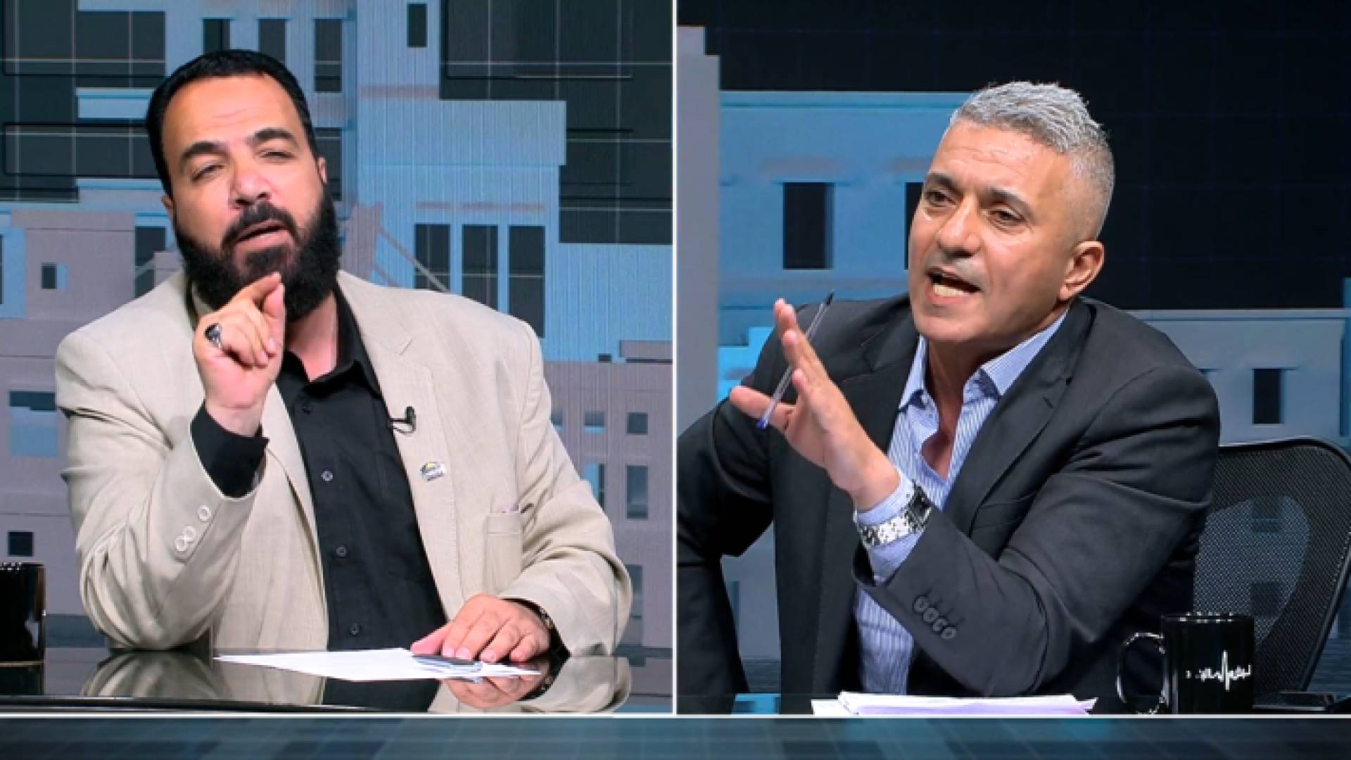 الصحفي فارس الحباشنة والناشط الإسلامي خالد الجهني