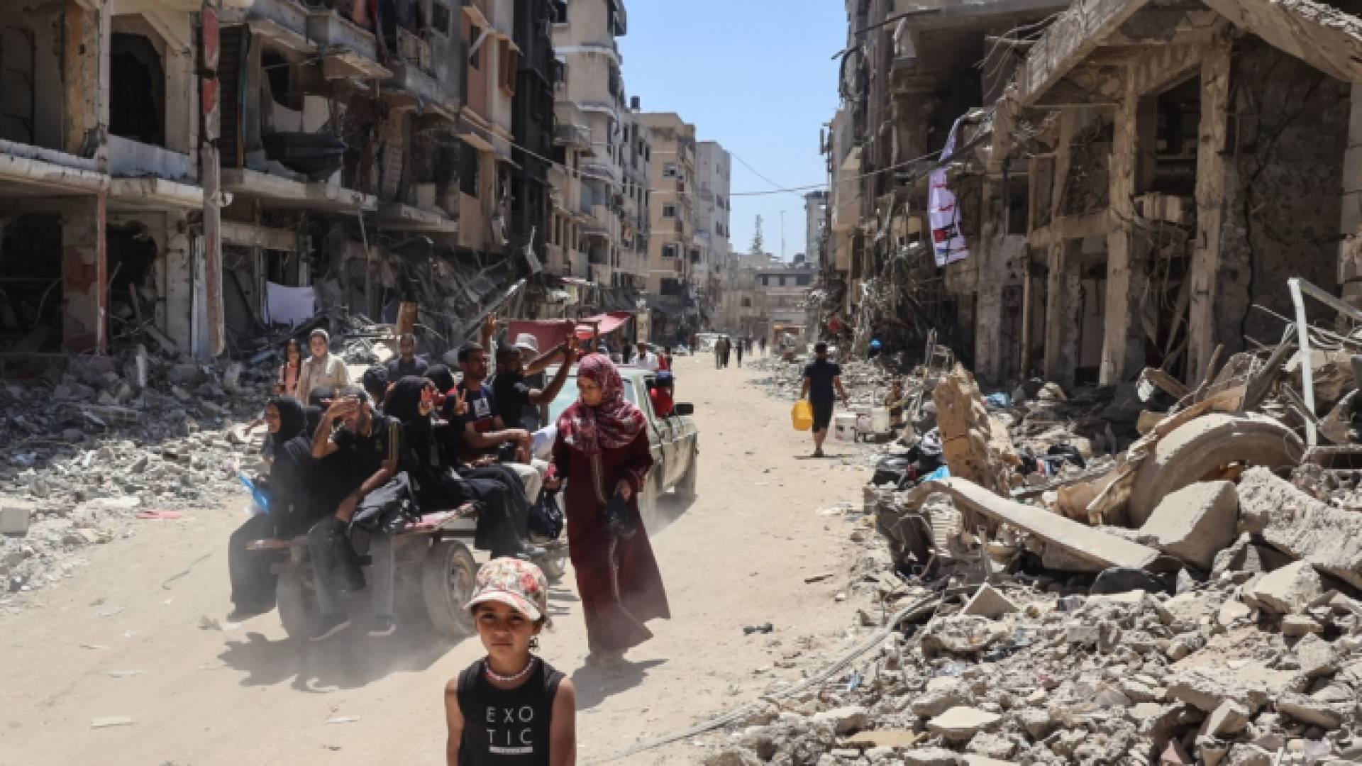 فلسطينيون نازحون في خان يونس جنوب غزة