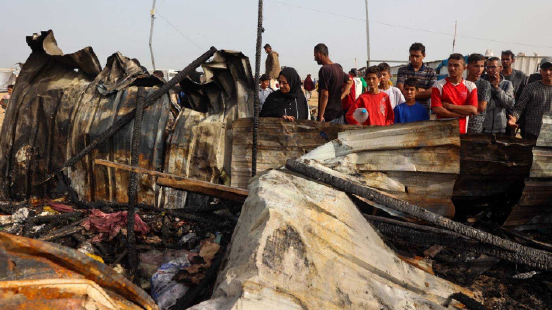 آثار استهداف رفح