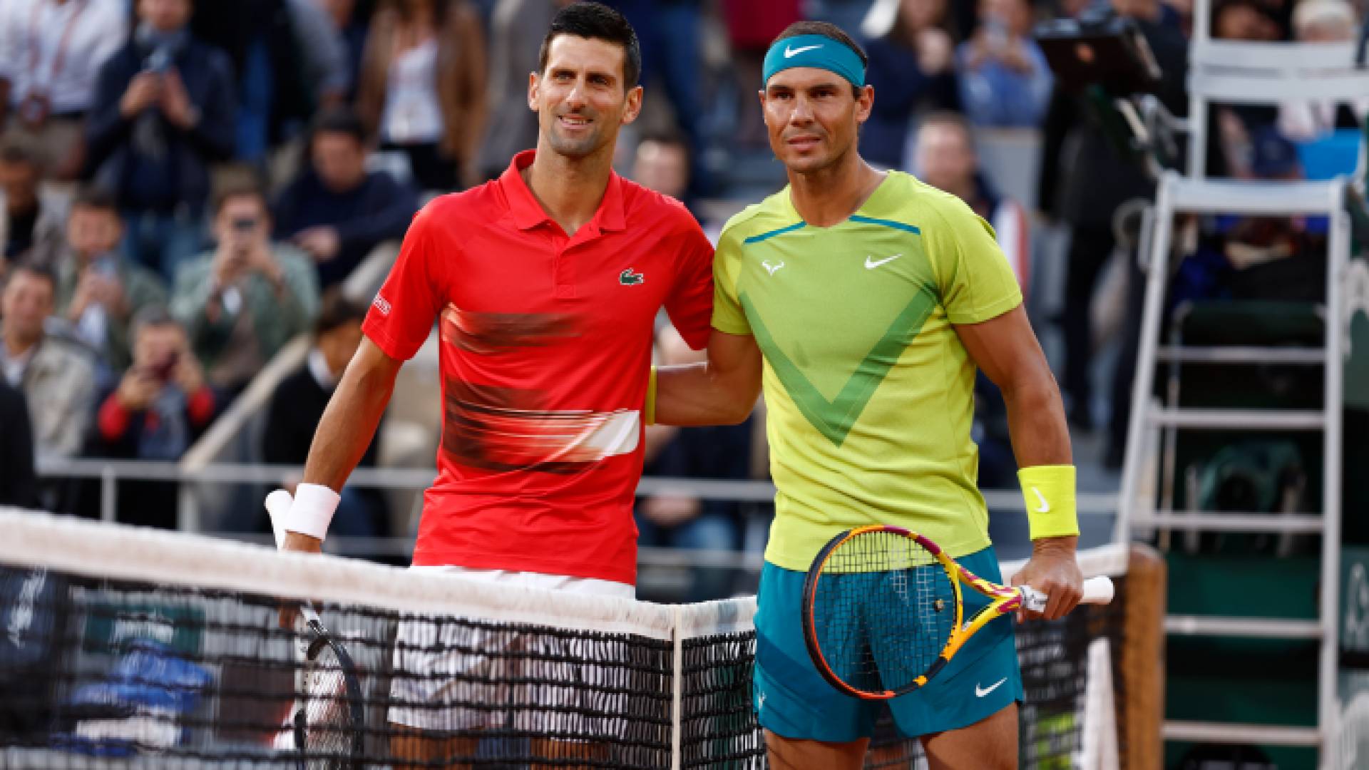 النجمان الإسباني والصربي نادال ودجوكوفيتش