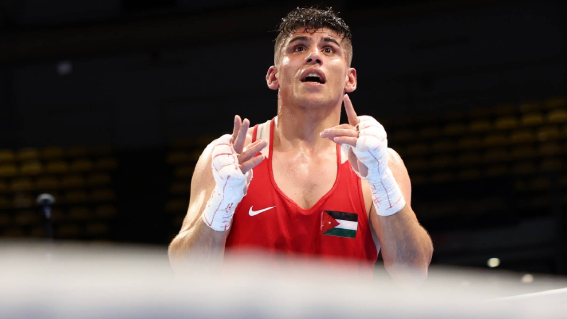 لاعب المنتخب الوطني للملاكمة زياد عشيش