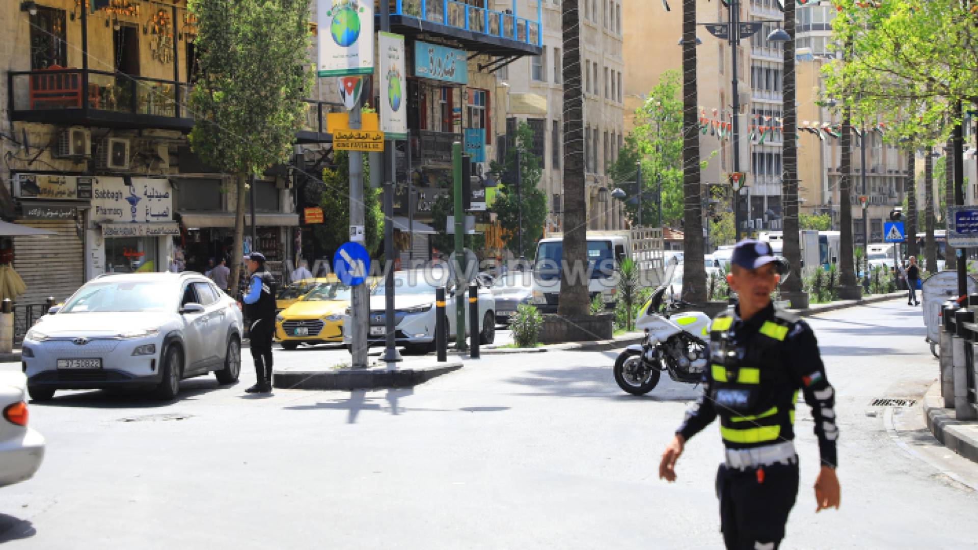 شرطة سير في وسط العاصمة عمان