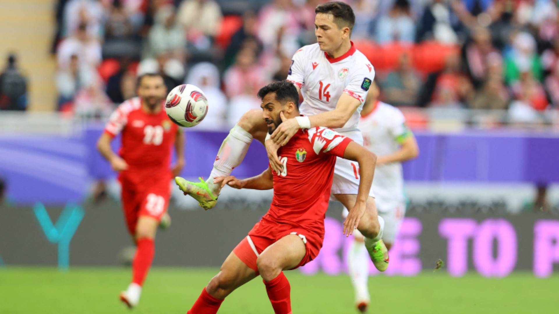 من مباراة سابقة للمنتخب الأردني