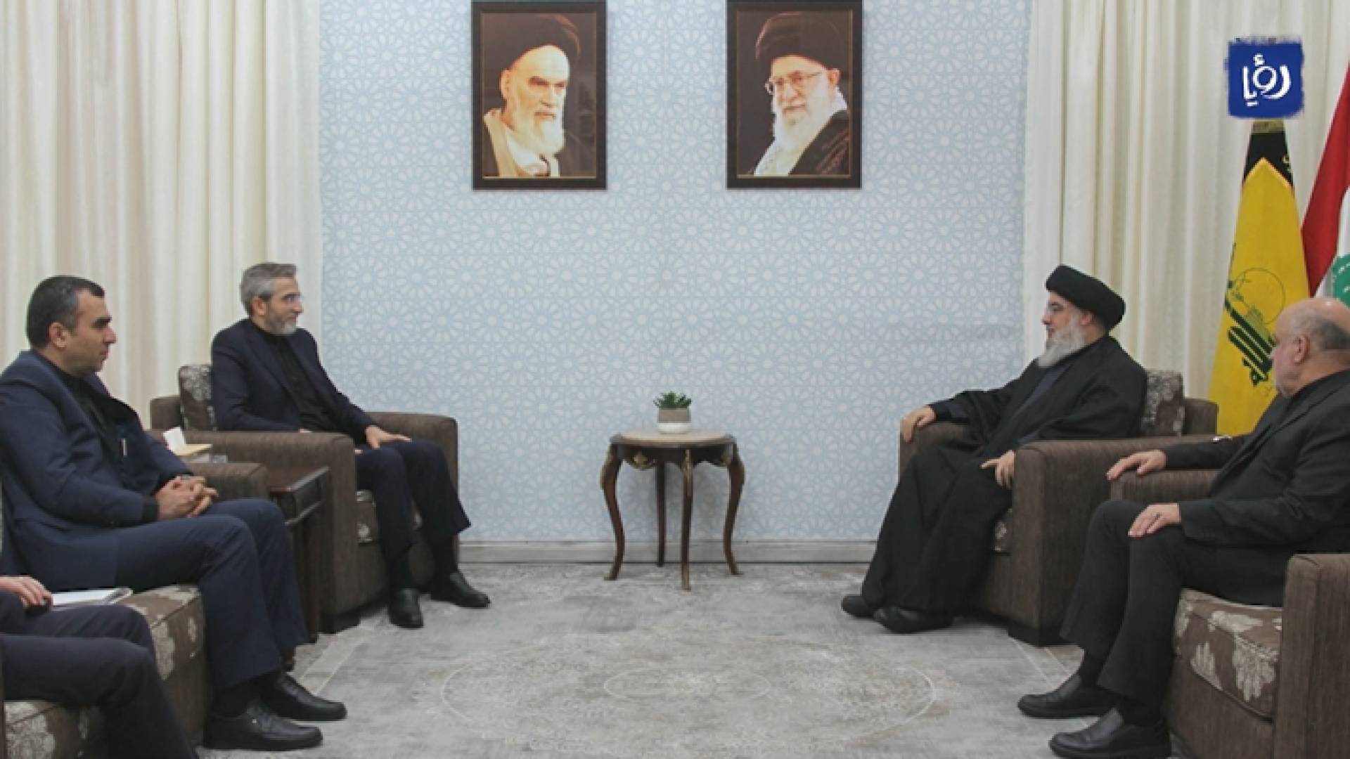 حسن نصر الله ووزير الخارجية الايرانية بالوكالة علي باقري كني