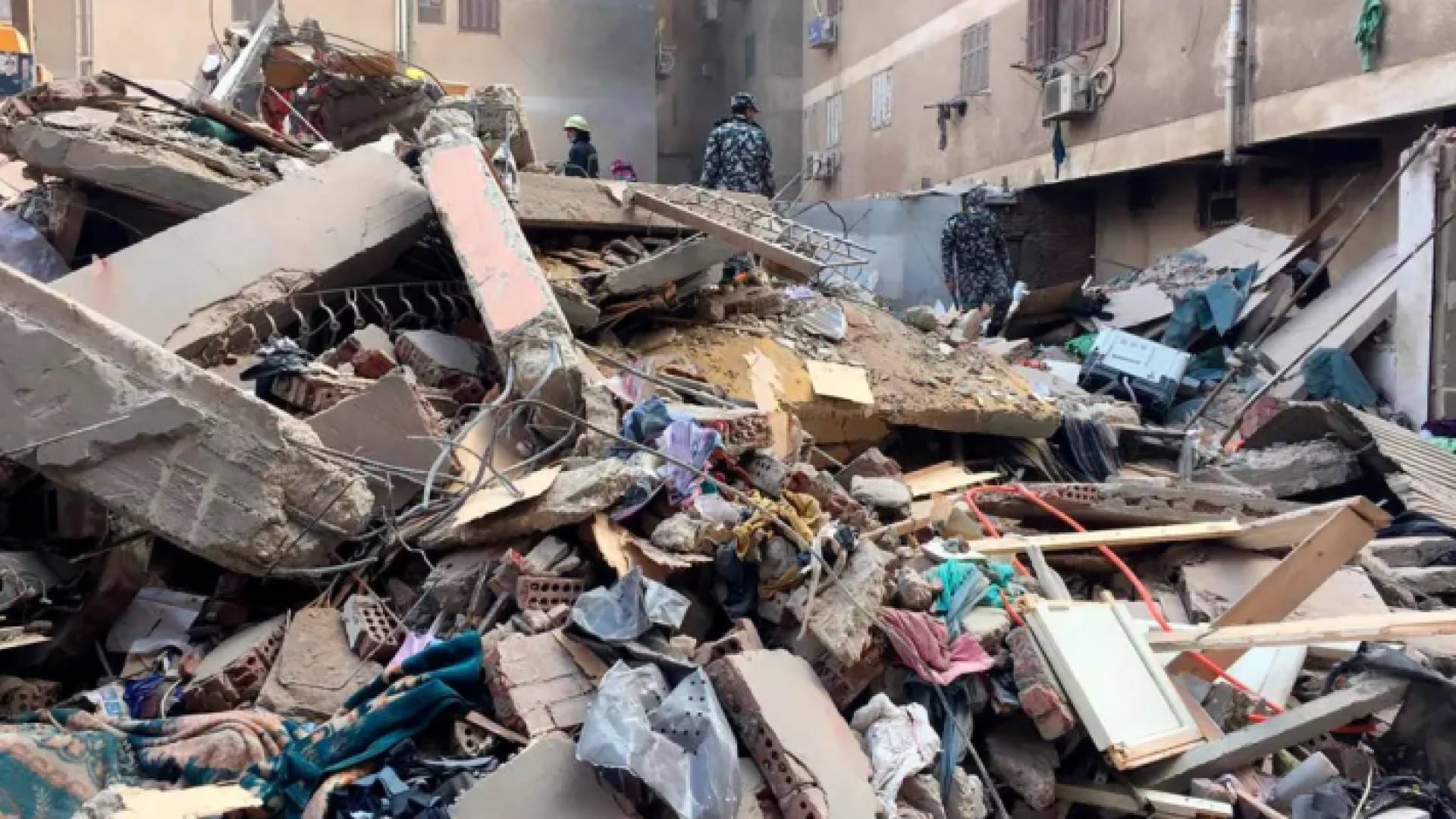 انهيار مبنى في مصر - أرشيفية