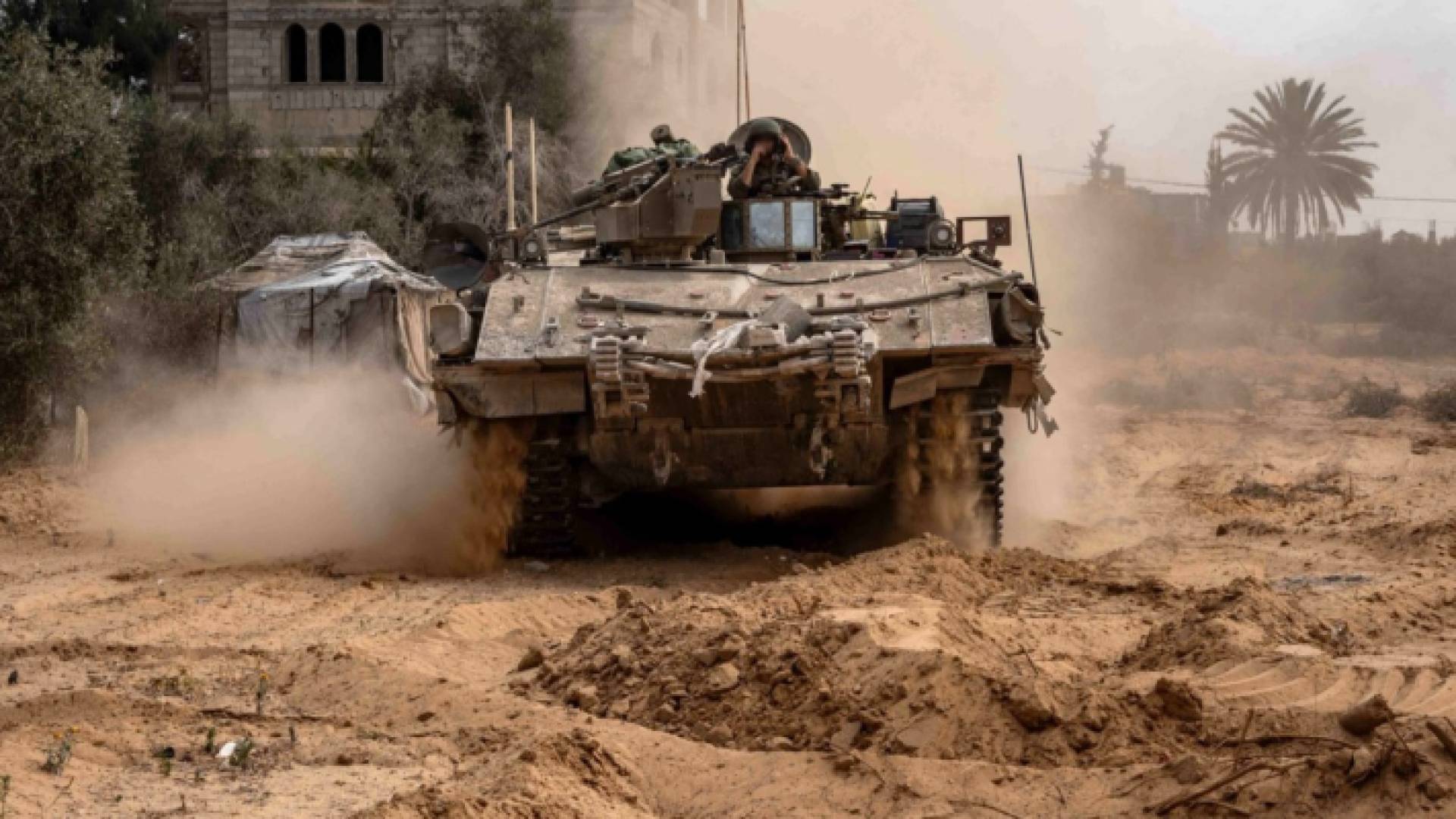 دبابة لجيش الاحتلال في غزة "أ ف ب"