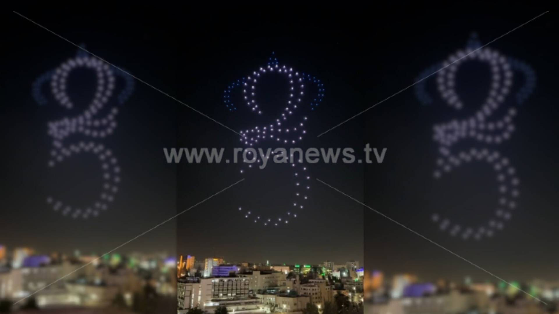 شعار اليوبيل الفضي يزين سماء الأردن