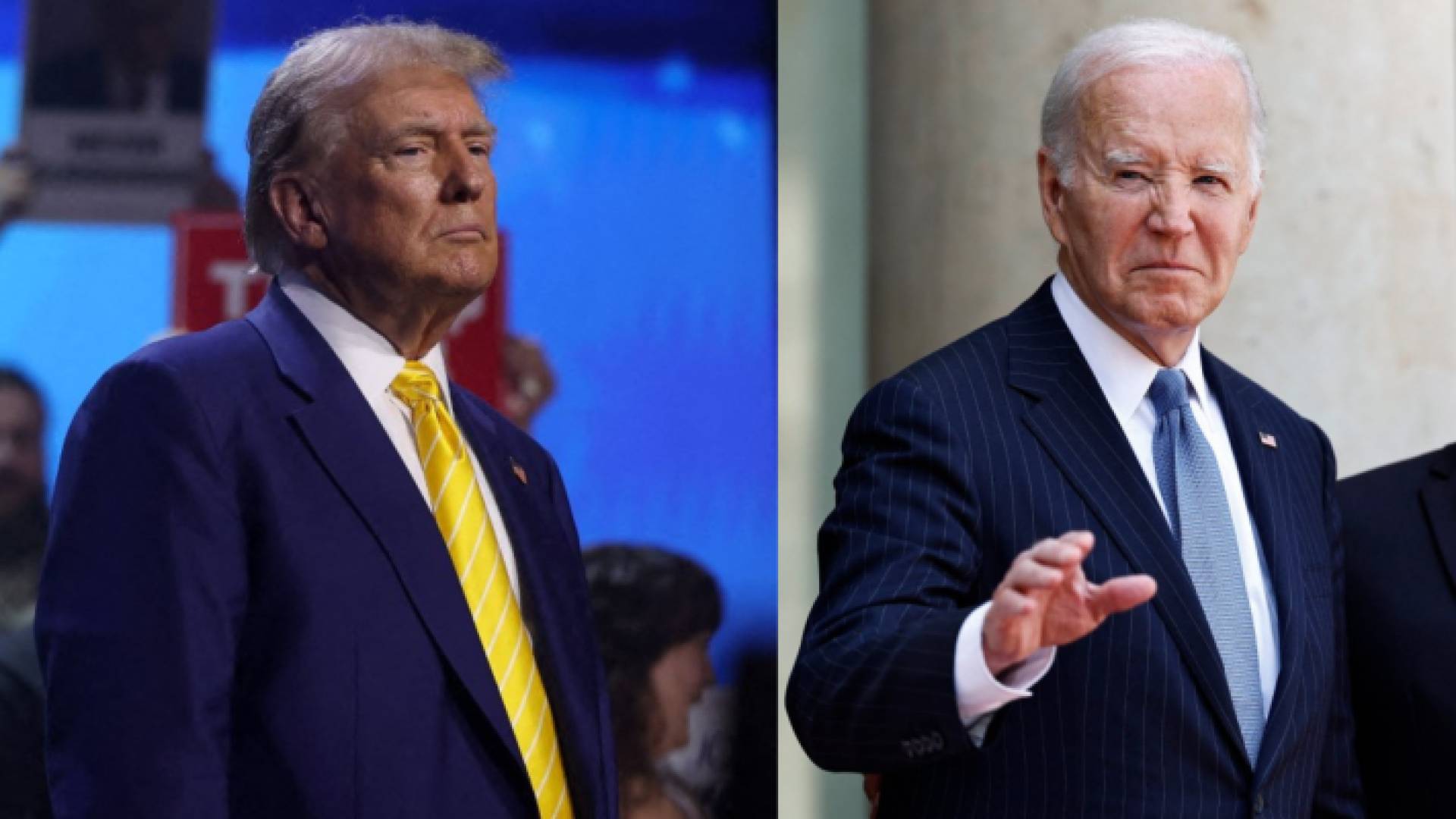 الرئيس الأمريكي جو بايدن وسلفه دونالد ترمب