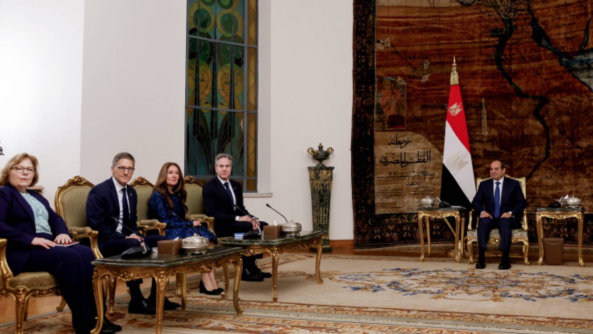 الرئيس المصري عبد الفتاح السيسي ووزير الخارجية الأمريكية أنتوني بلينكن