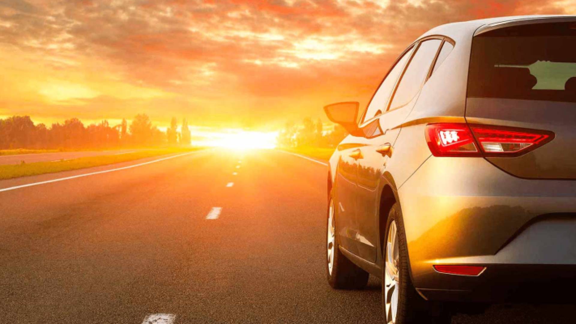 مركبة تسير وسط أجواء حارة