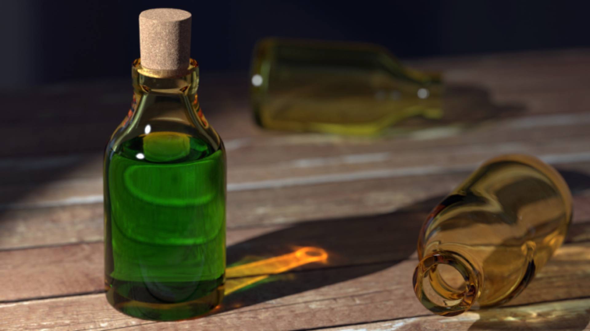 زجاجة مليئة بالسم