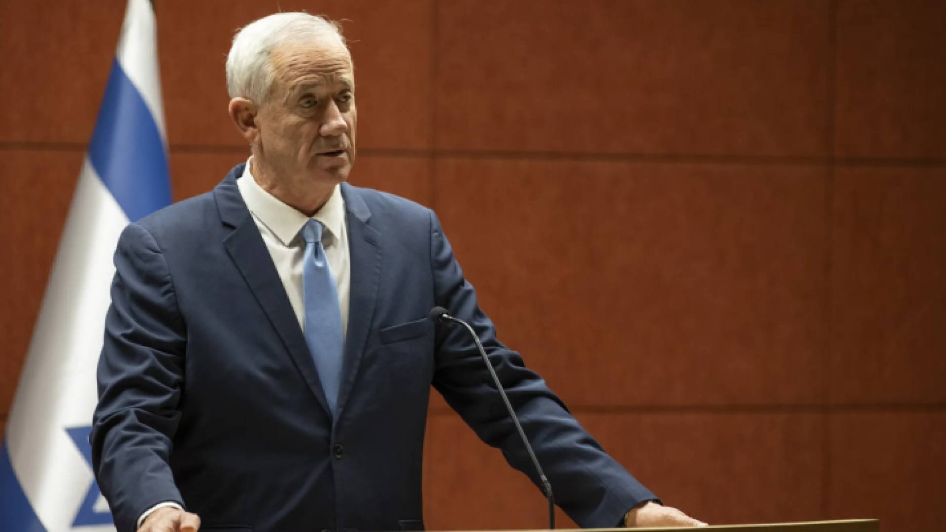 العضو المستقيل من مجلس الحرب بحكومة الاحتلال الإسرائيلي بيني غانتس