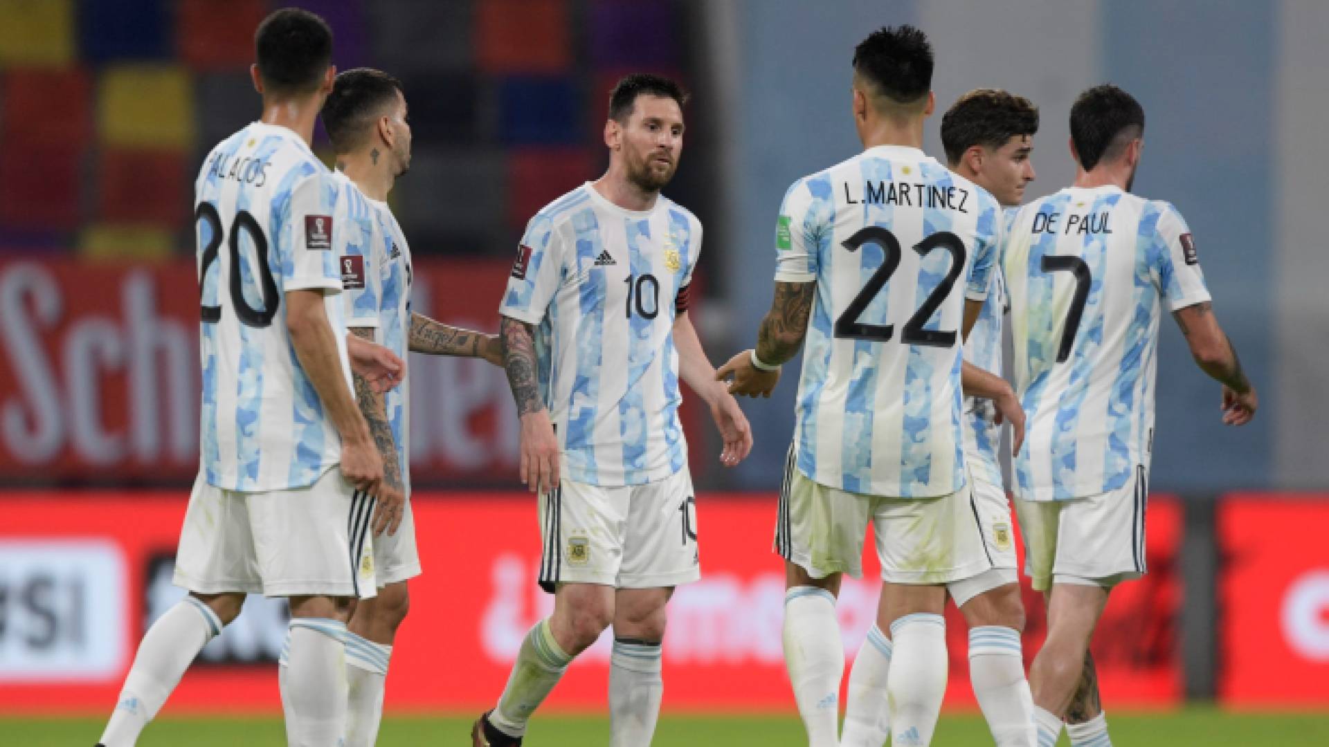 لاعبو المنتخب الأرجنتيني