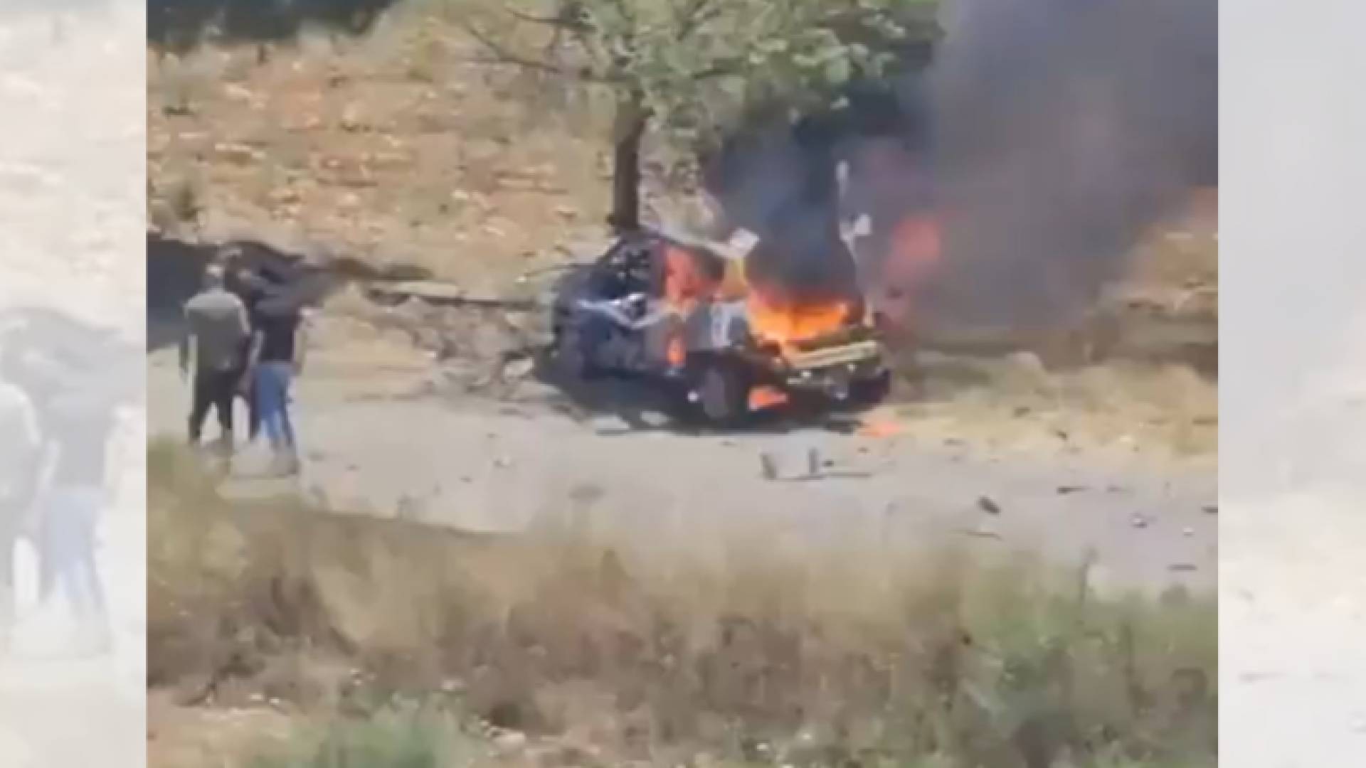 السيارة التي استهدفها الاحتلال