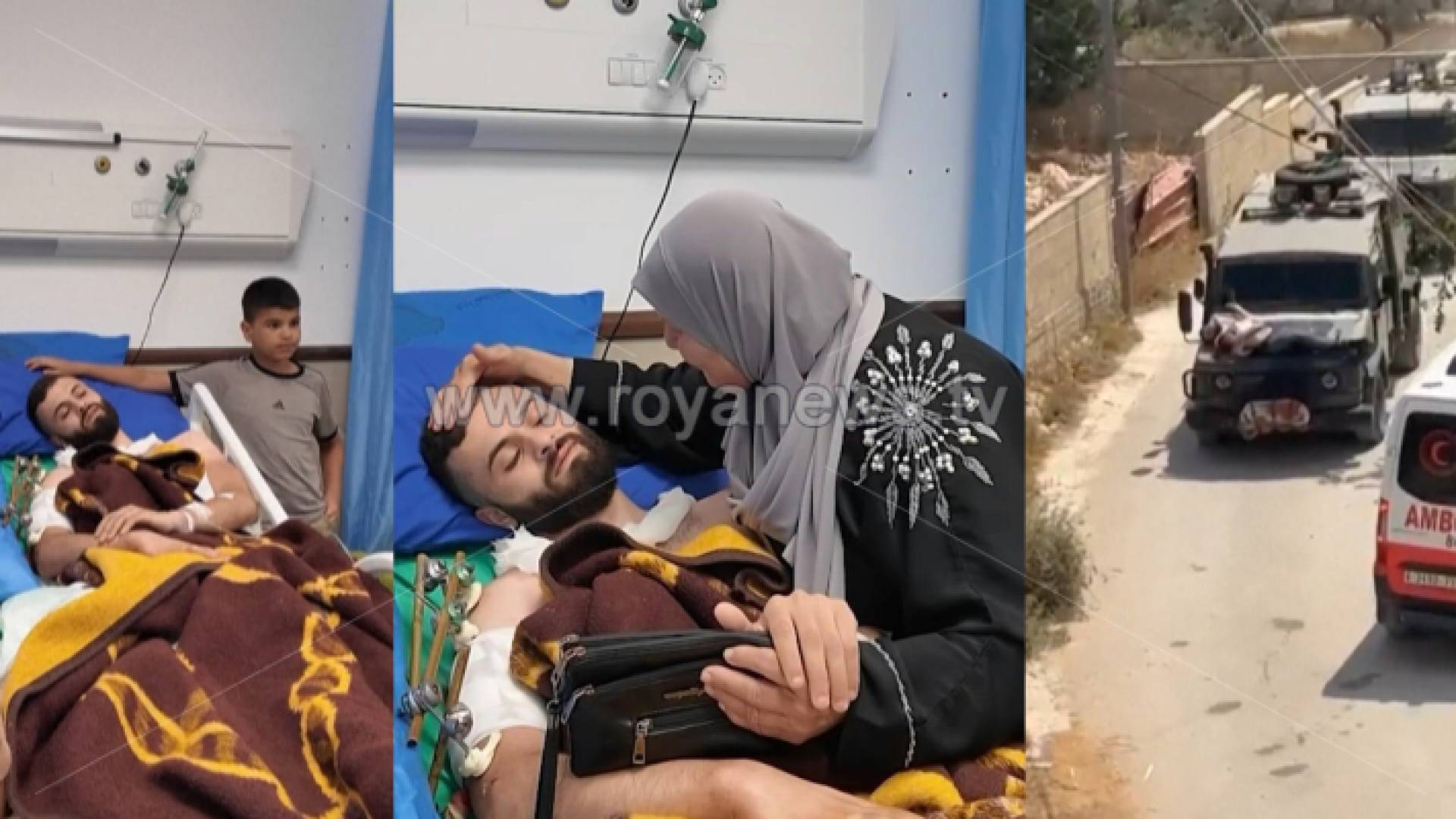 مجاهد رائد عبادي عقب إجراء عمليات جراحية