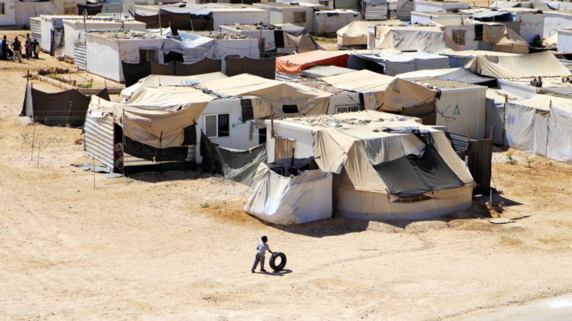 أحد مخيمات اللجوء