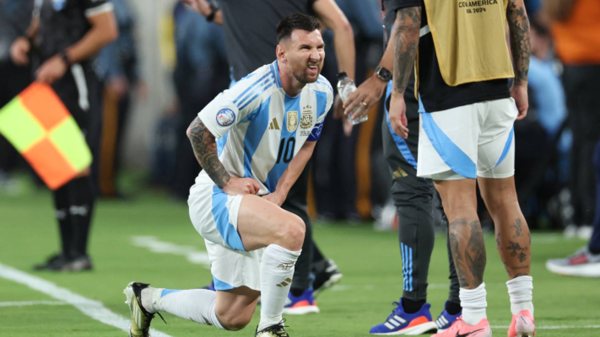 ميسي خلال مباراة الأرجنتين وتشيلي في كوبا أميركا