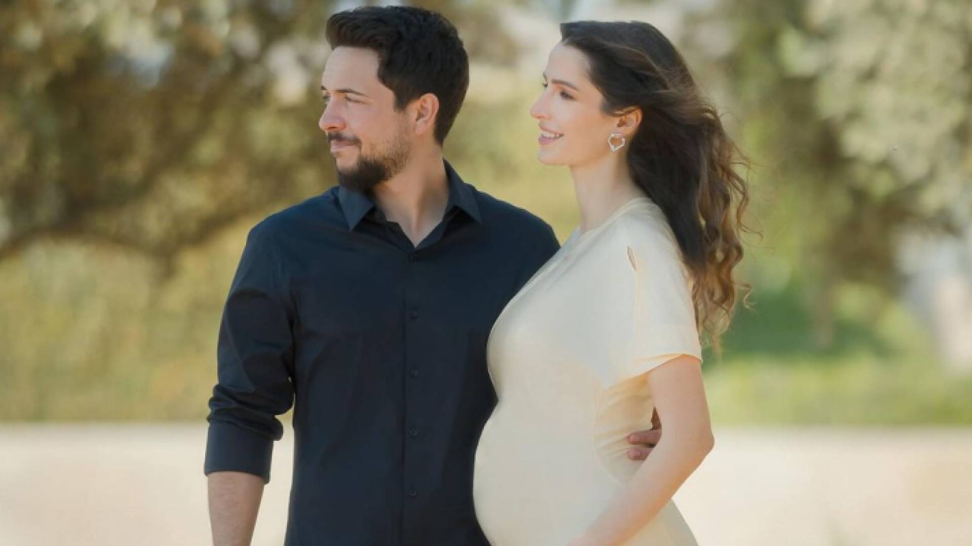 سمو الأمير الحسين بن عبد الله الثاني والأميرة رجوة الحسين