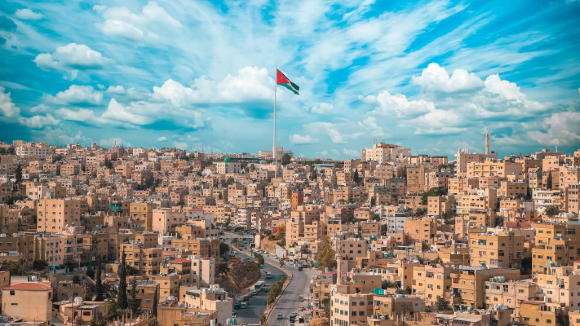 مشهد عام لوادي الحدادة في العاصمة الاردنية عمان