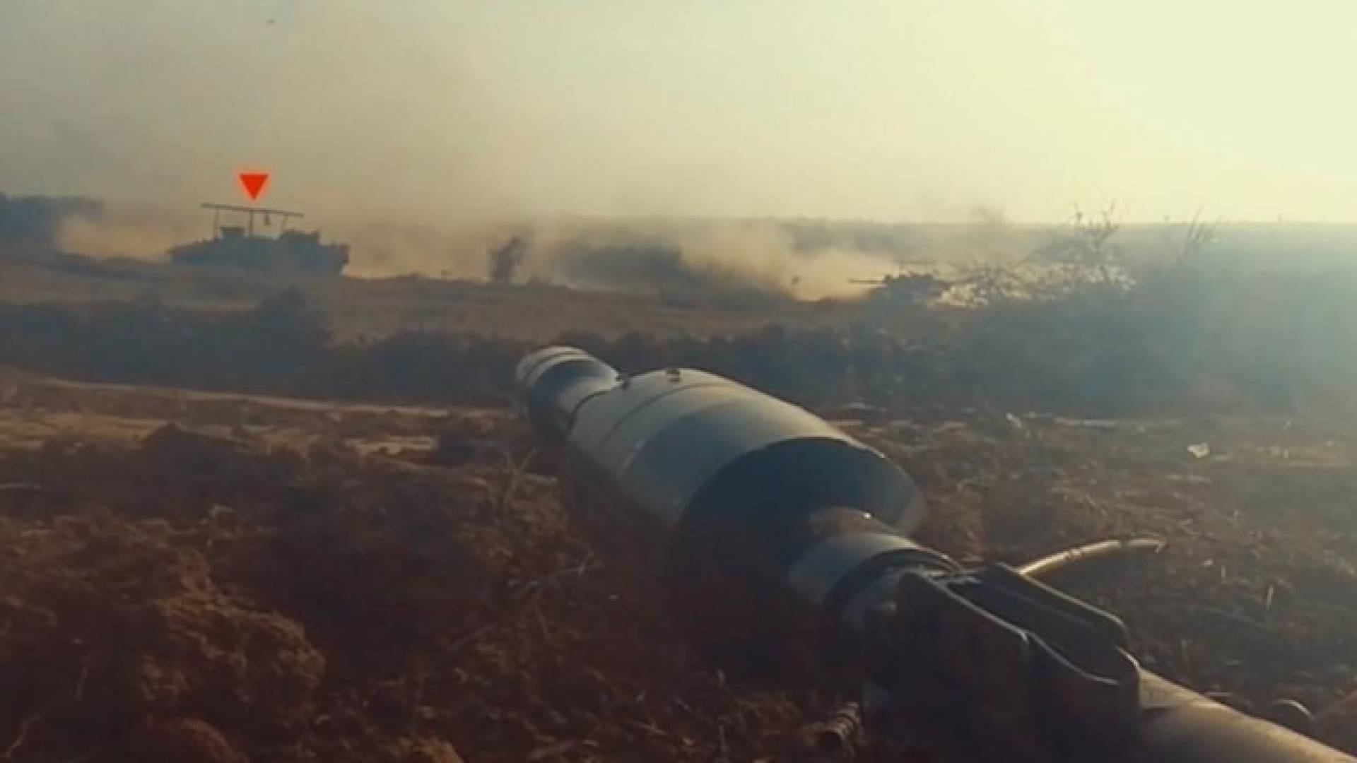 استهداف دبابة لجيش الاحتلال في في غزة