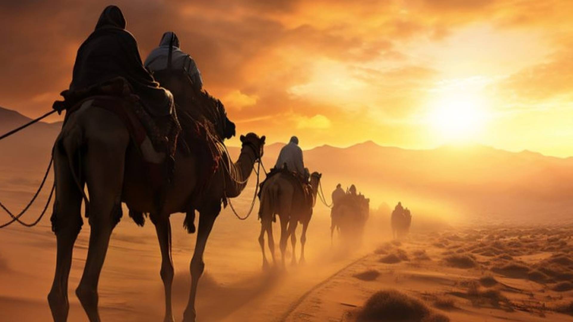 مسير جمال في الصحراء "تعبيرية"