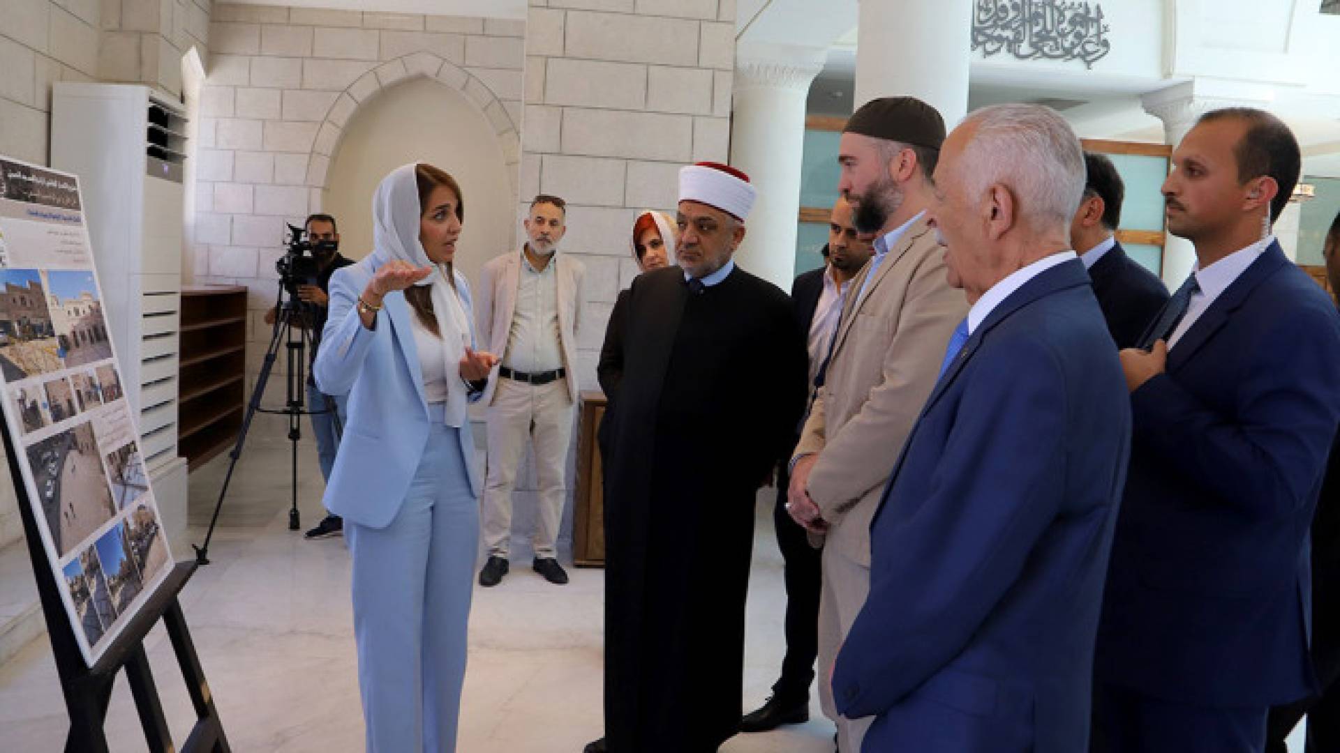 خلال افتتاح سمو الأمير هاشم بن الحسين مشروع الإعمار الهاشمي الرابع للمسجد الحسيني الكبير