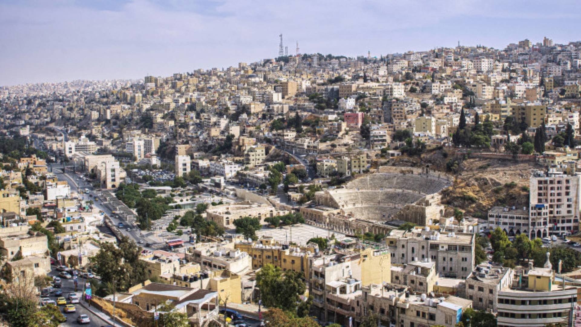 لقطة عامة للعاصمة عمان