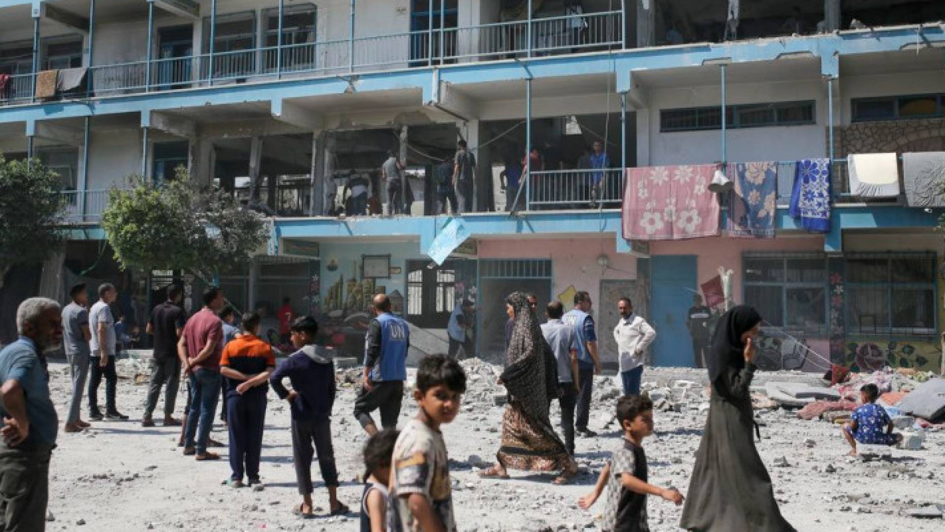 مدرسة استهدفها جيش الاحتلال في قطاع غزة - أرشيفية