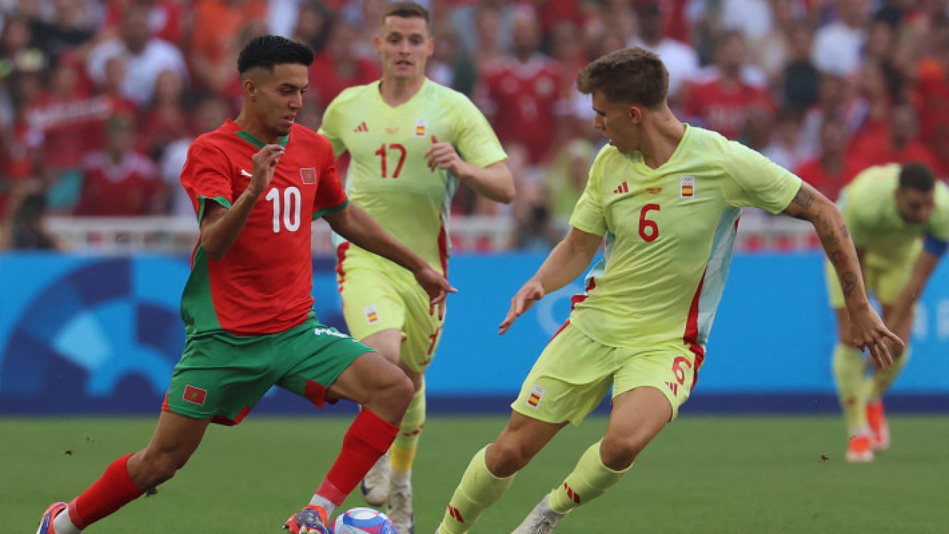 من مباراة المغرب واسبانيا