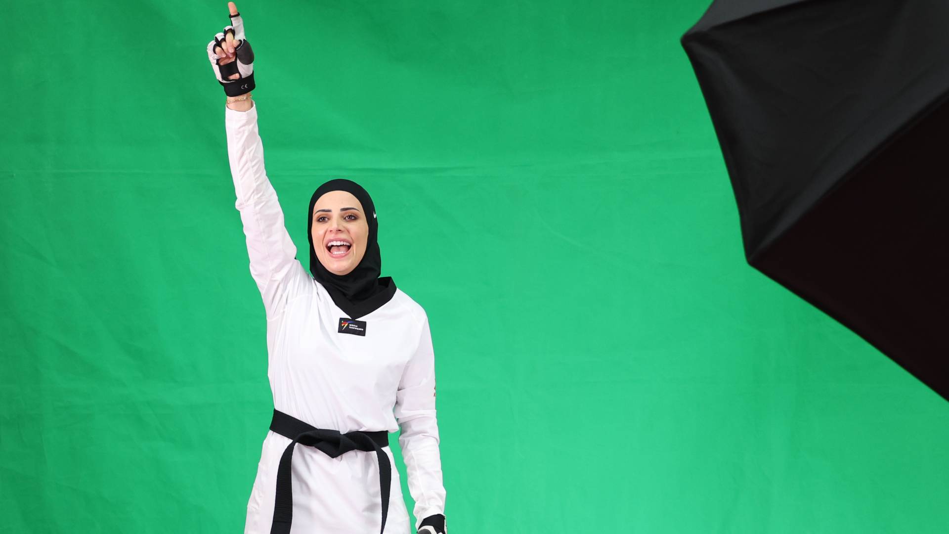 لاعبة منتخب التايكواندو جوليانا الصادق