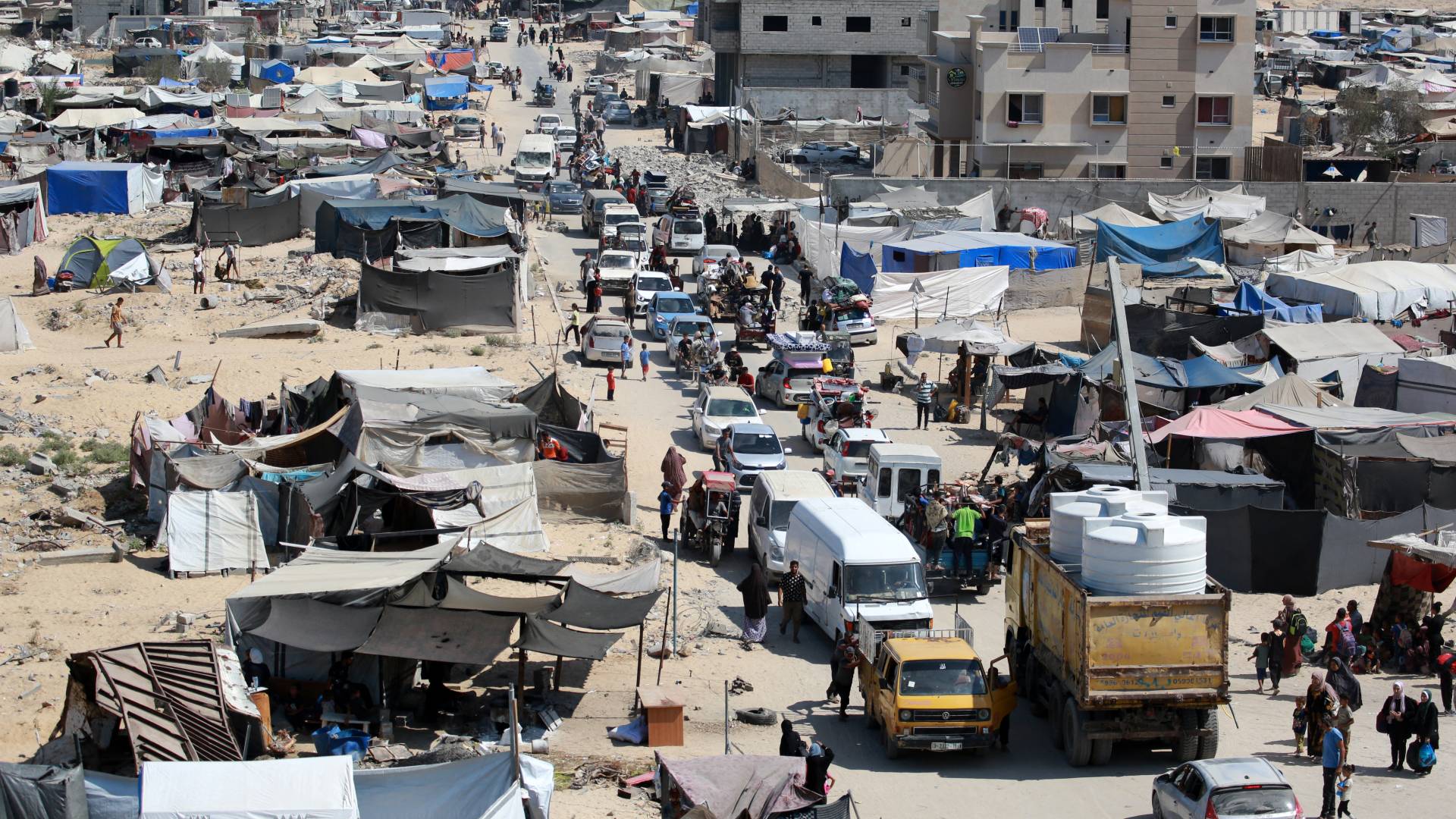 خيام النازحين في غزة