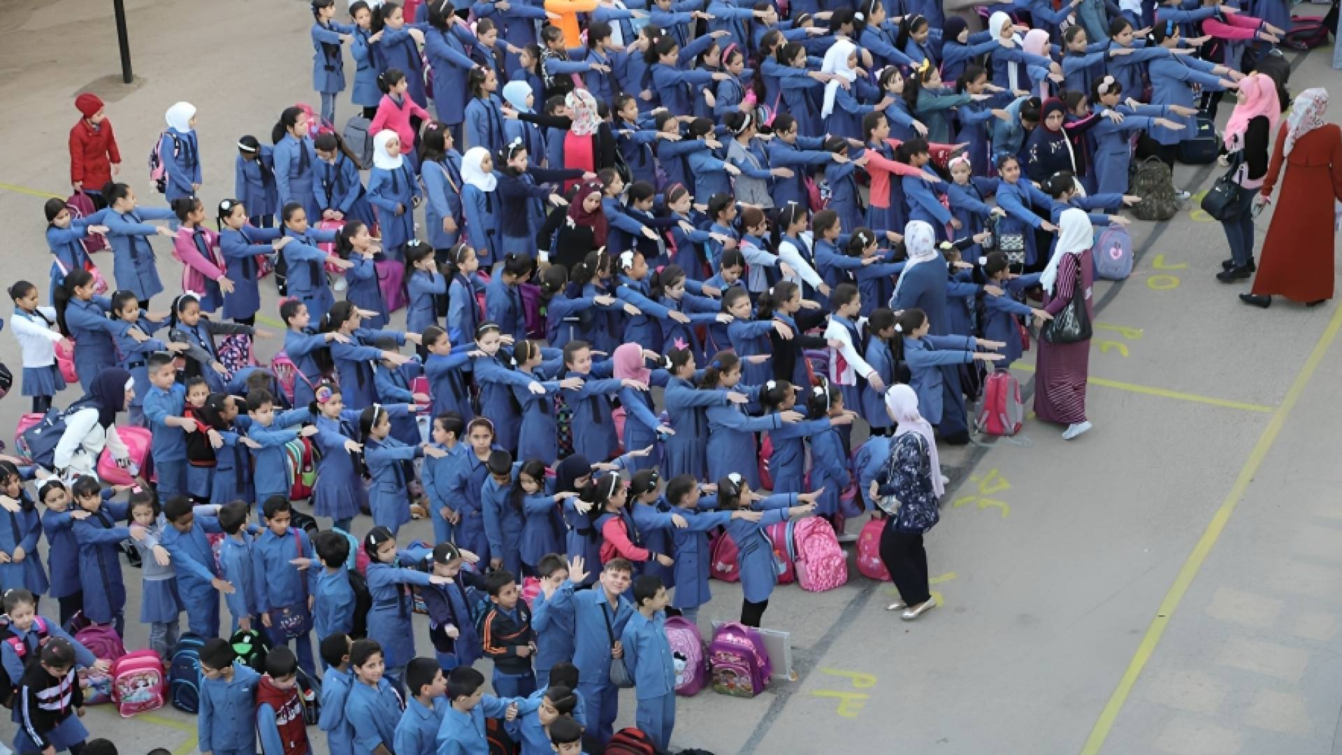 طلبة مدرسة حكومية في الأردن