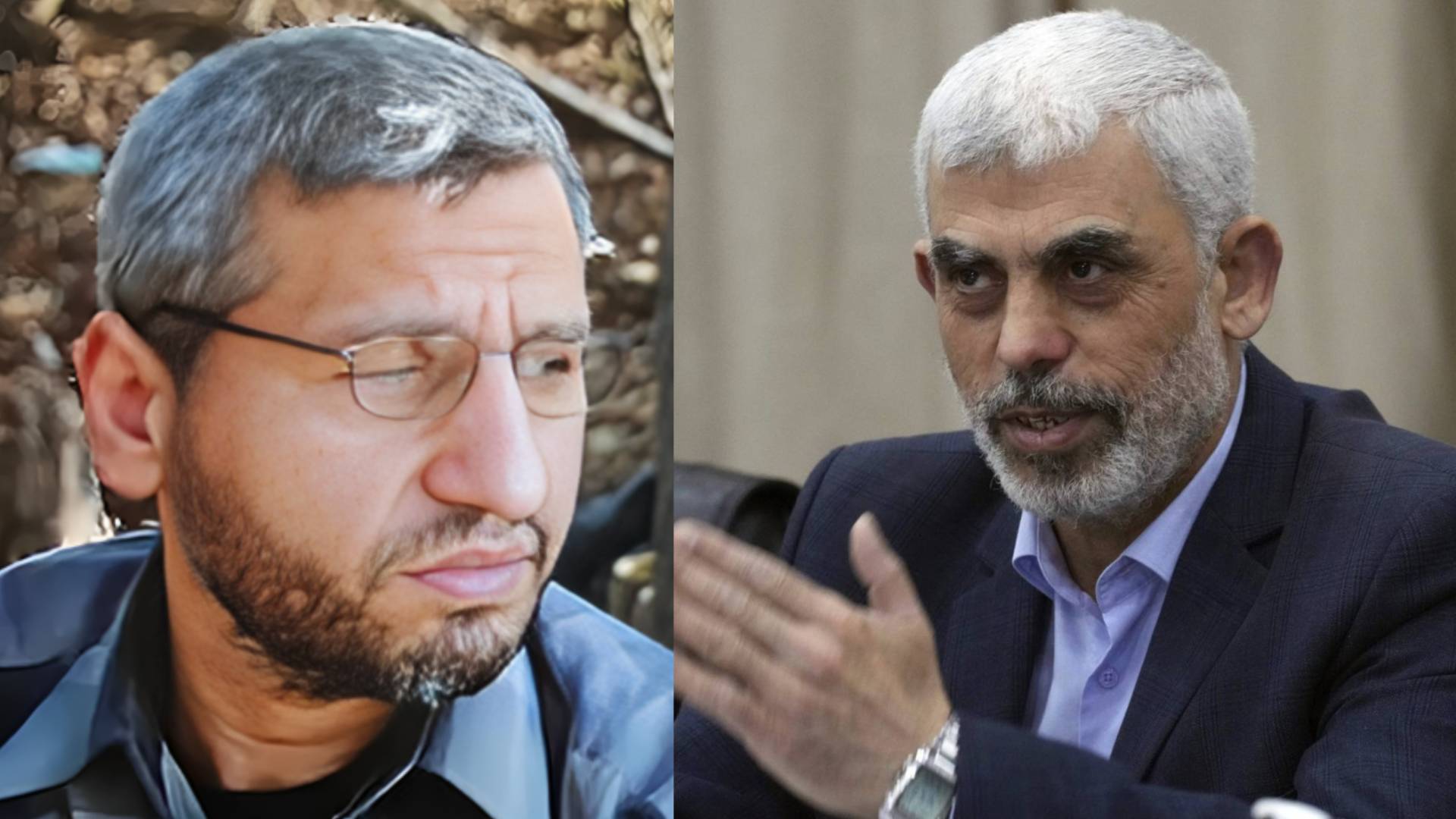 قائد كتائب القسام محمد الضيف ورئيس المكتب السياسي لحركة حماس يحيى السنوار