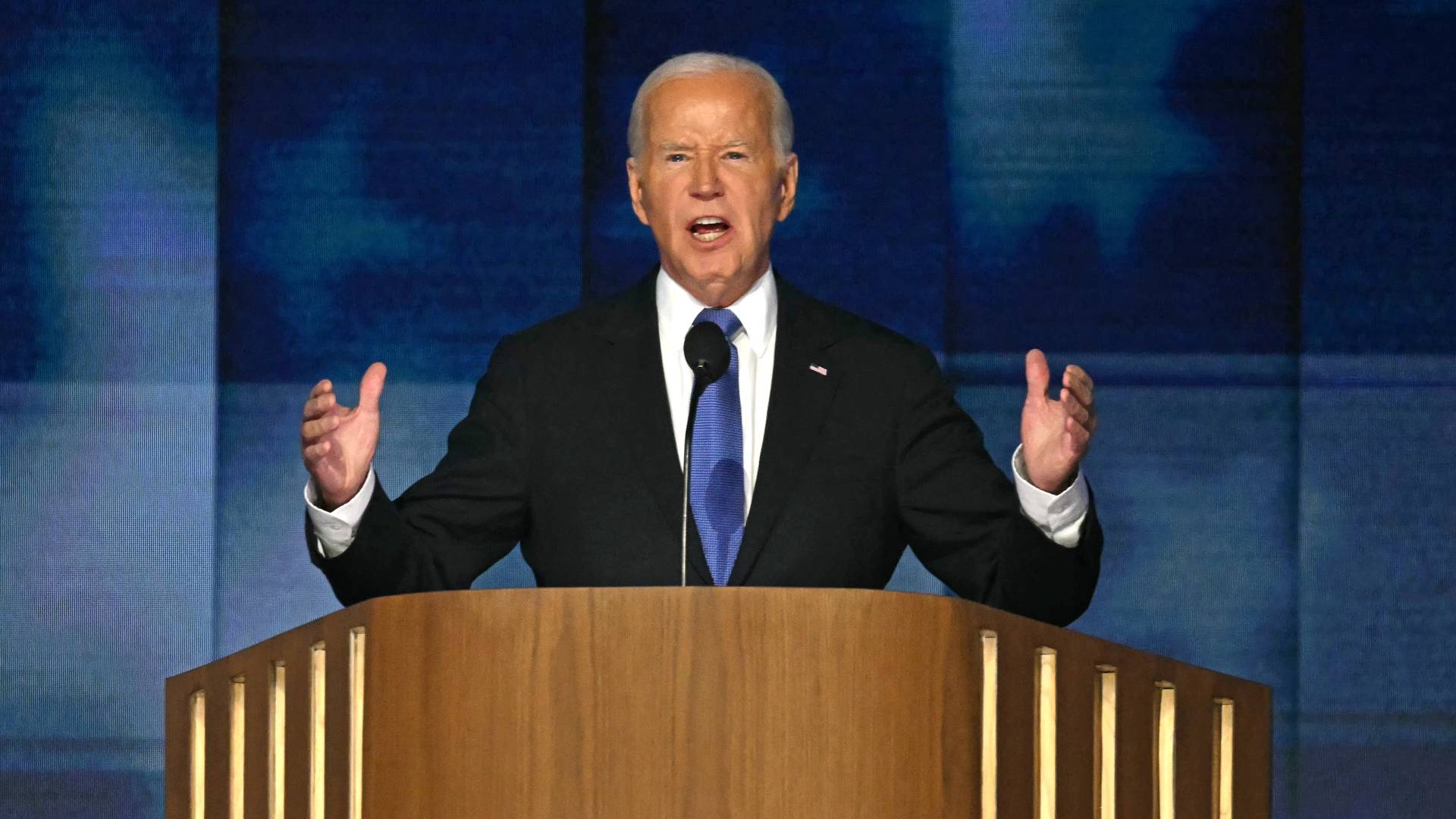 بايدن خلال كلمة ألقاها في المؤتمر الوطني للحزب الديمقراطي (DNC)