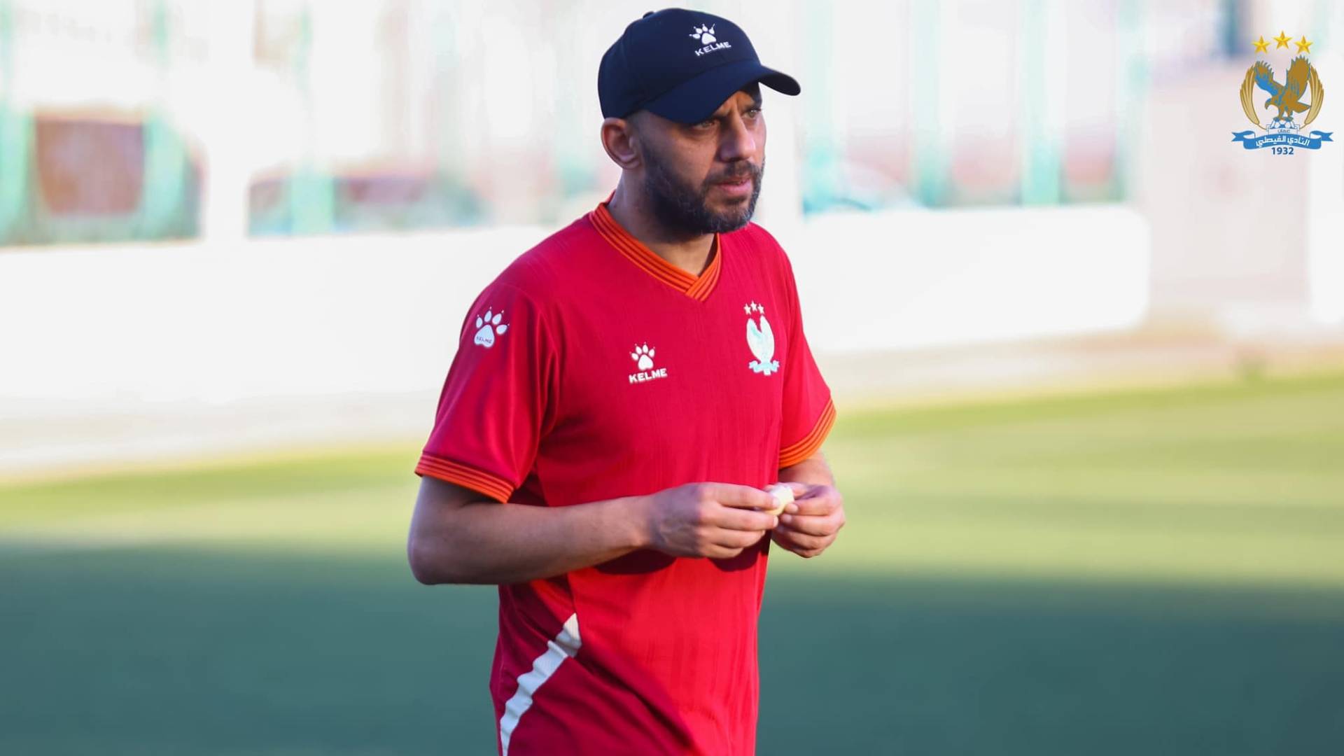 المدرب الأردني مؤيد أبو كشك من تدريبات الفيصلي