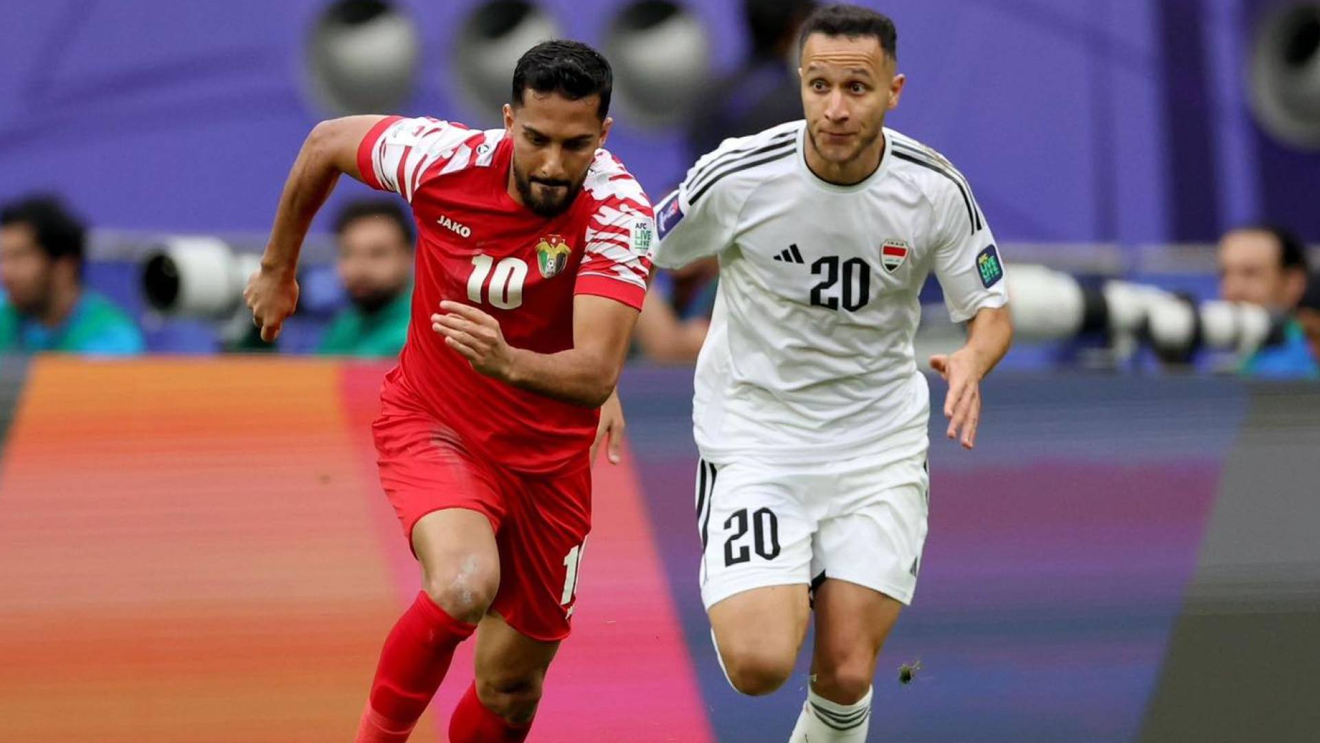 من مباراة الأردن ضد العراق في كأس آسيا 2024