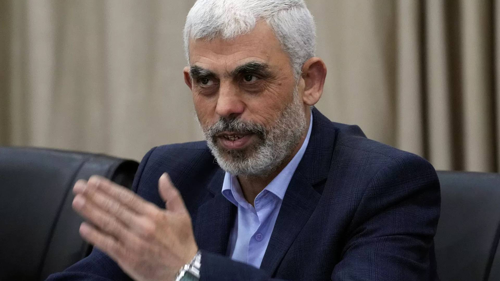 رئيس حركة حماس في قطاع غزة يحيى السنوار