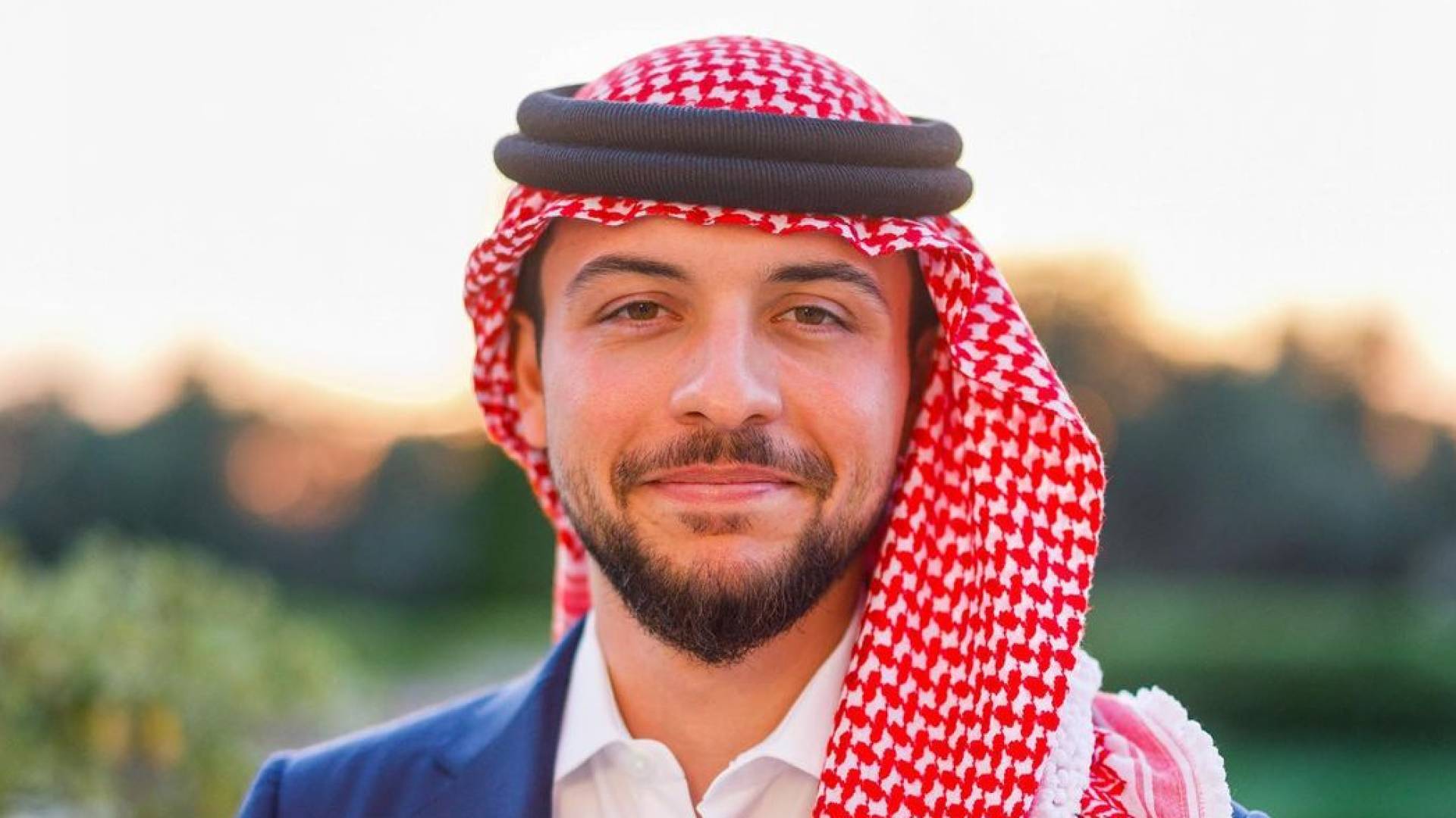 سمو ولي العهد الامير الحسين بن عبدالله وسمو الأميرة رجوة الحسين