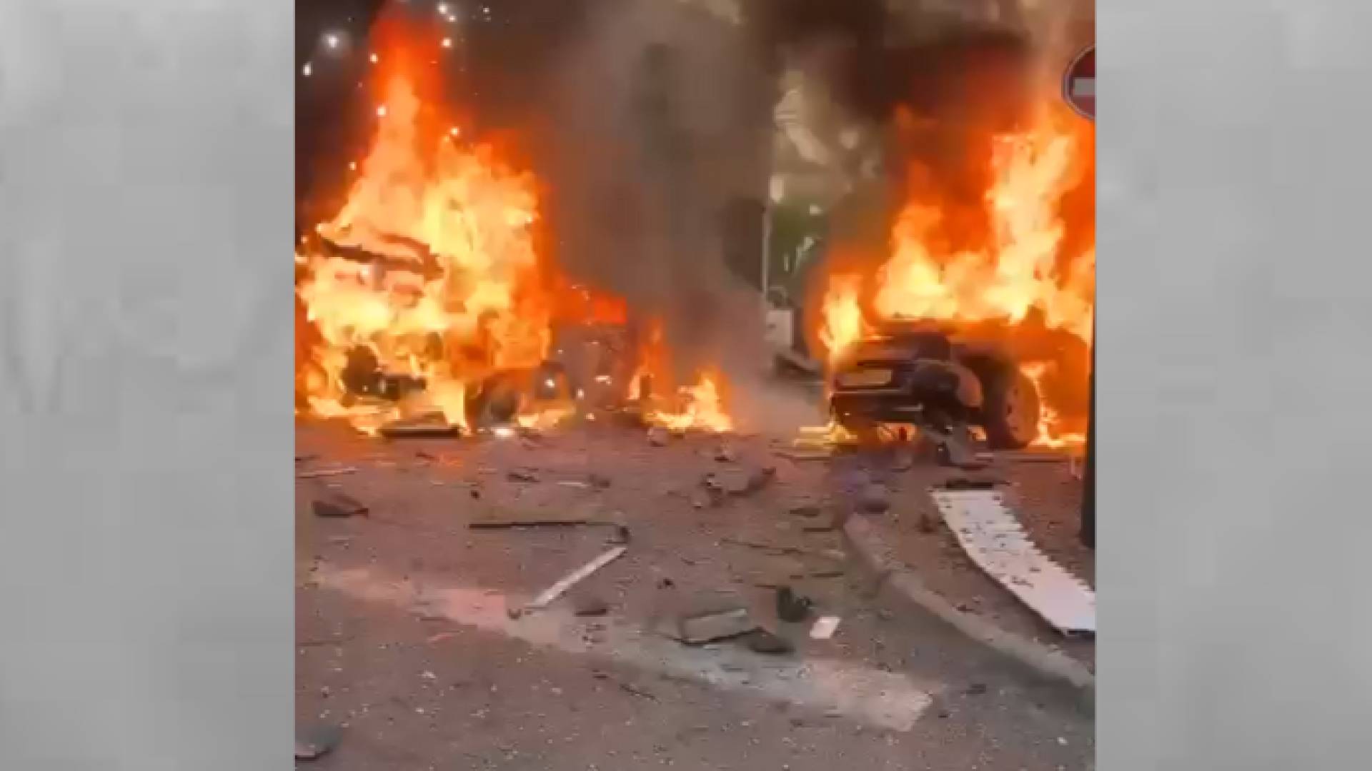 اشتعال الحرائق في مستوطنات شمال فلسطين المحتلة إثر صواريخ أطلقها حزب الله