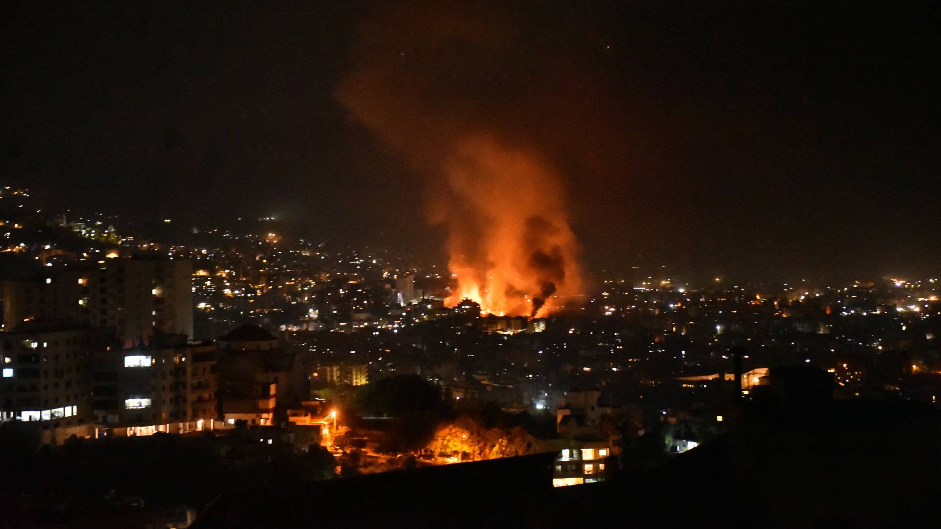 قصف الضاحية الجنوبية في بيروت