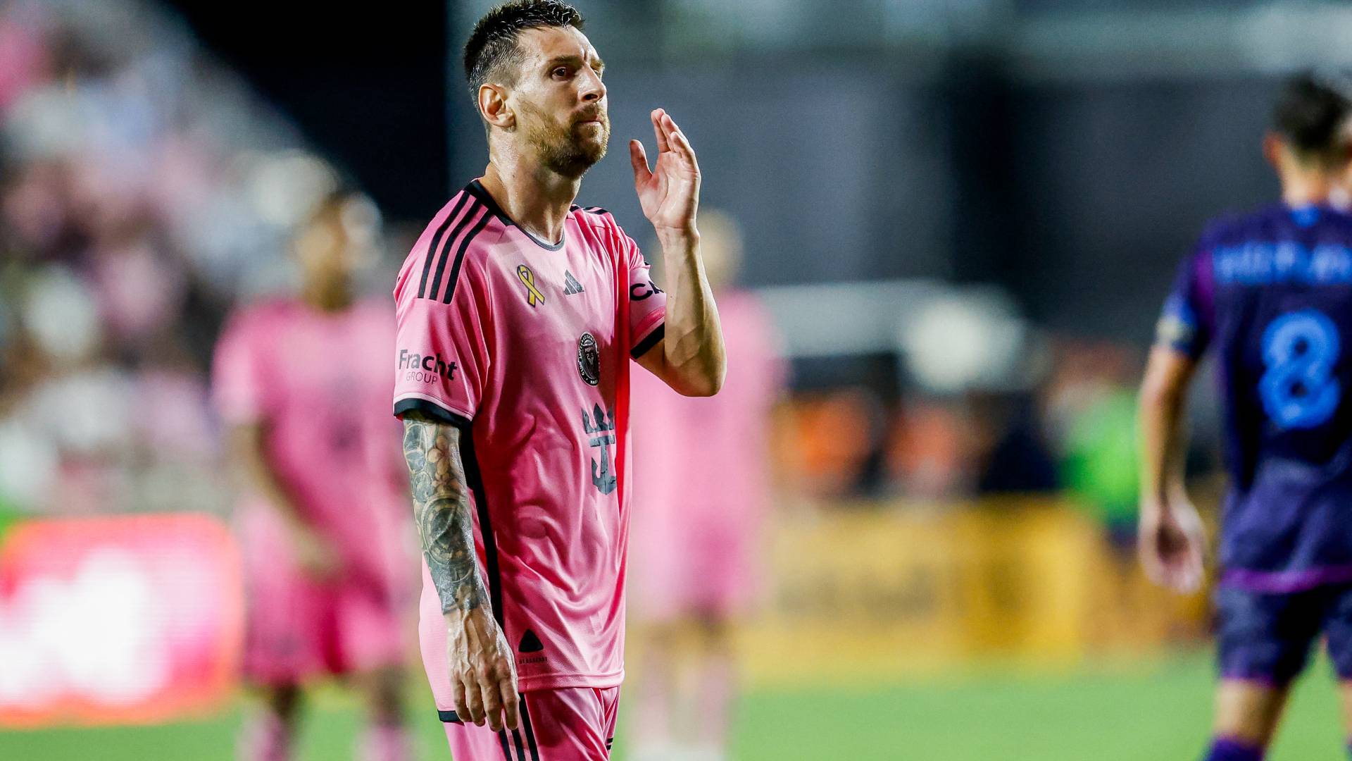 اللاعب الارجنتيني ليونيل ميسي