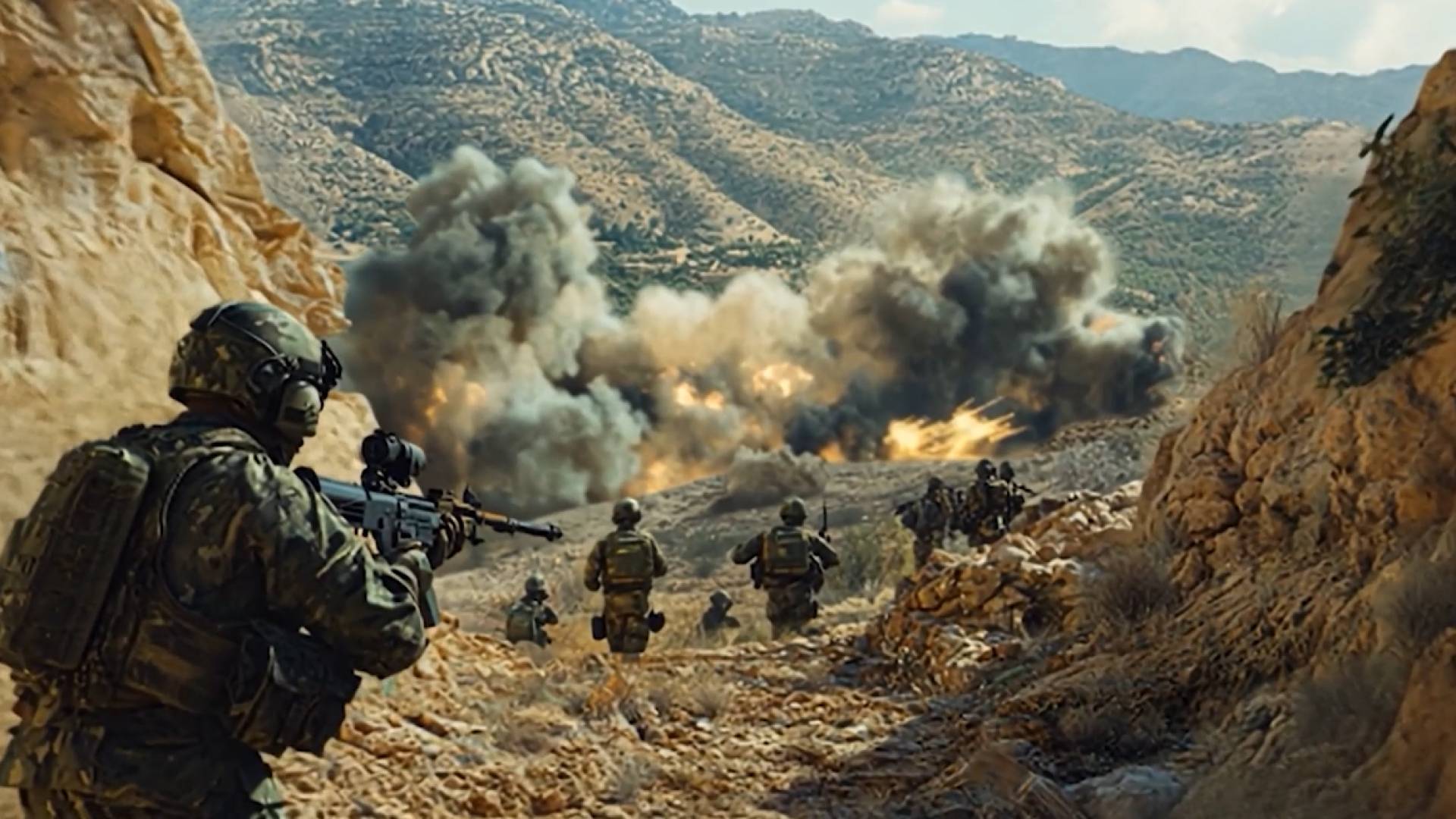 صورة جنود عبر الذكاء الاصطناعي