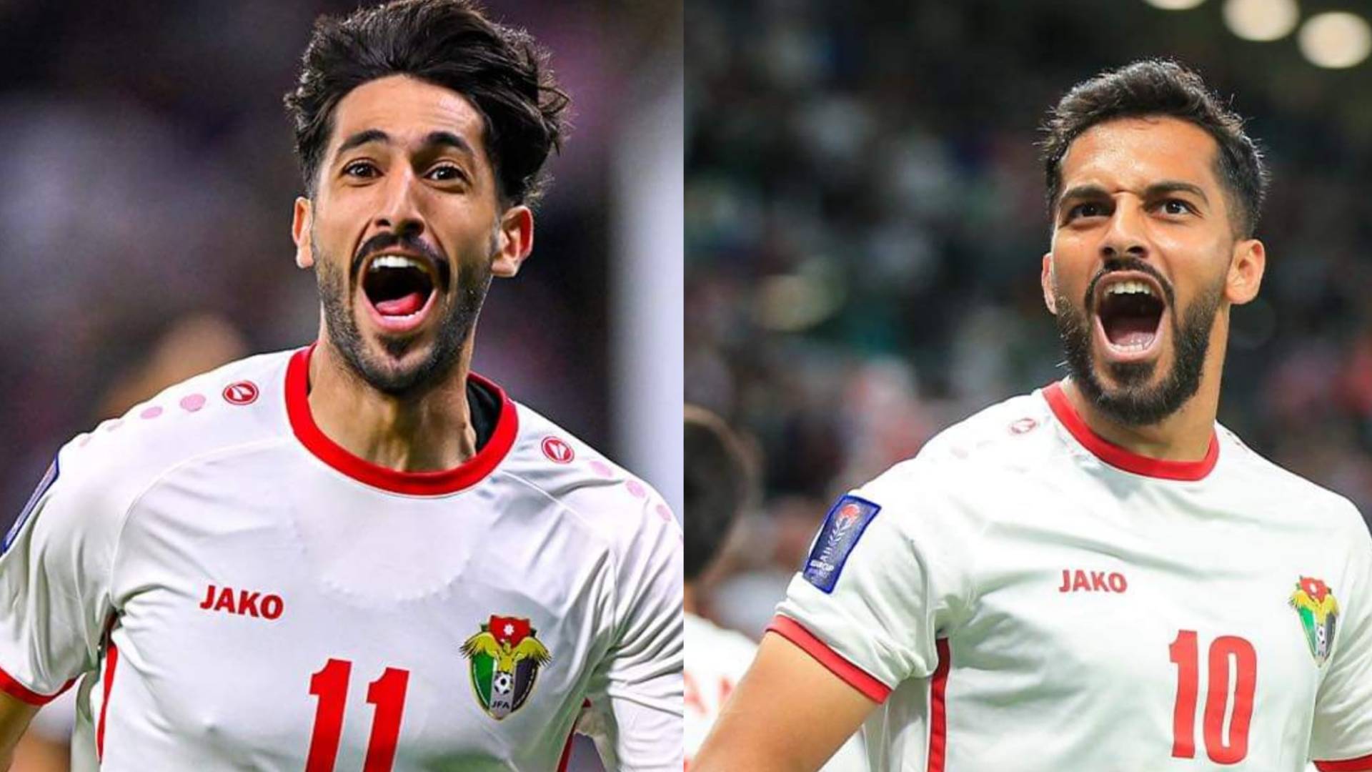 اللاعبان موسى التعمري ويزن النعيمات