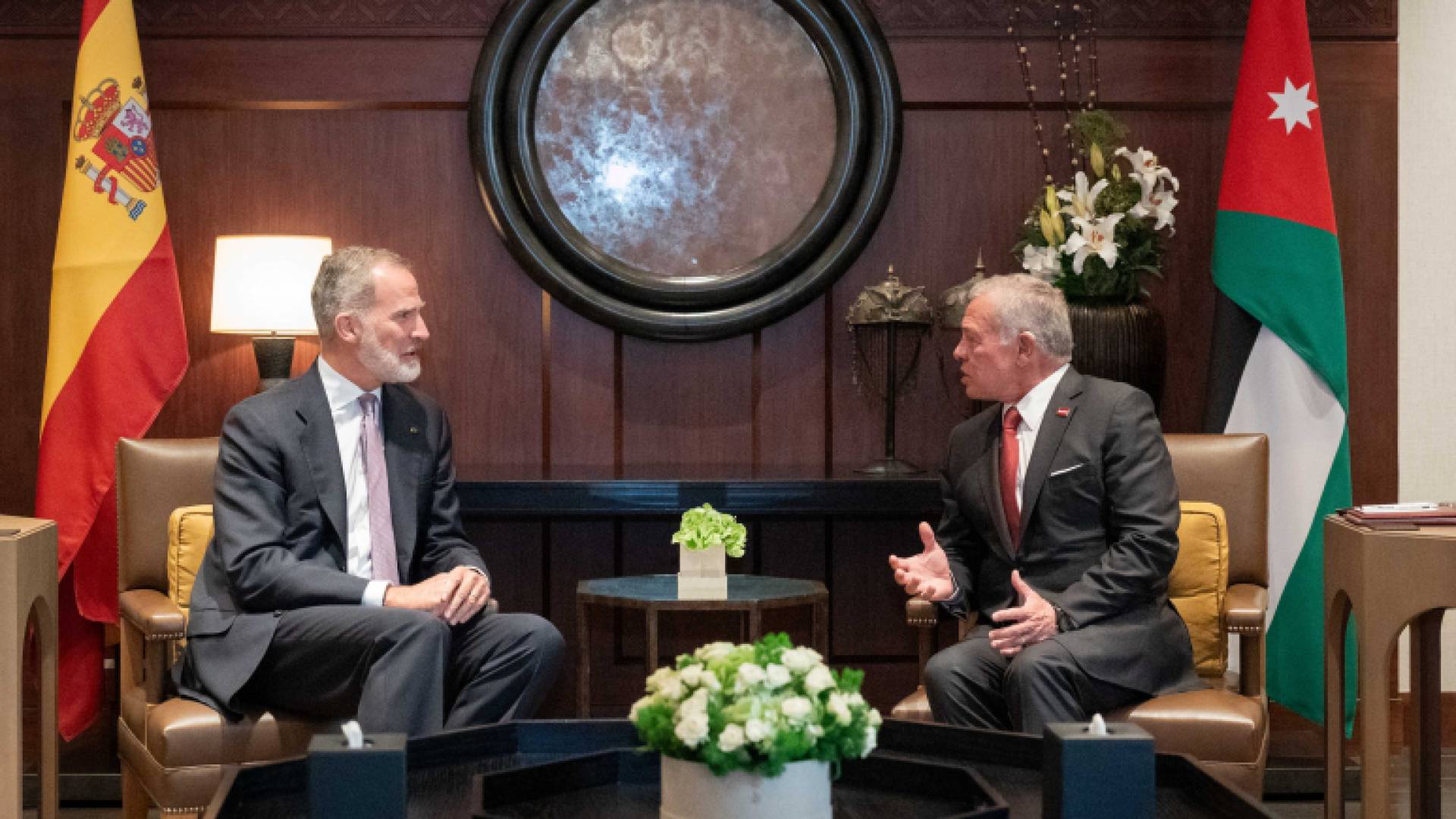 جلالة الملك عبدالله الثاني وجلالة الملك فيليب السادس ملك إسبانيا