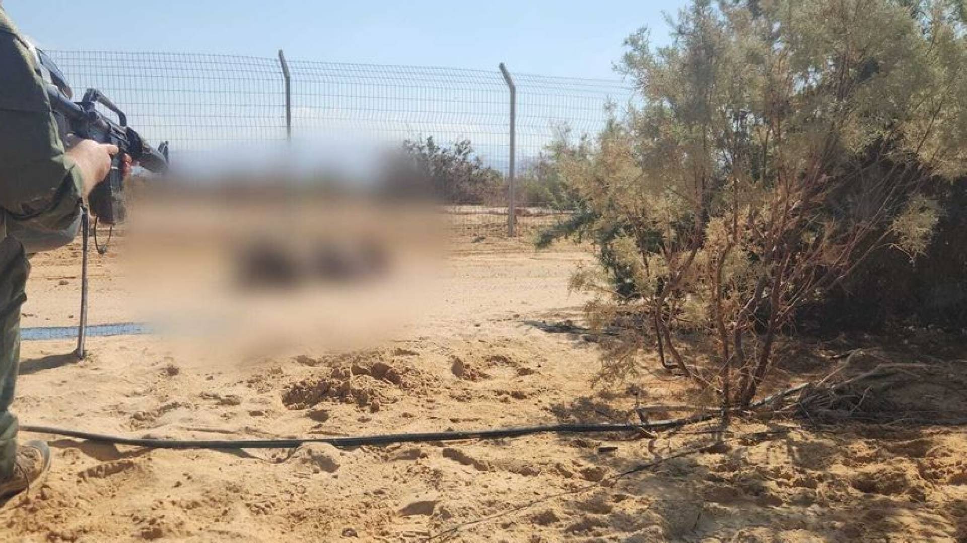 جثمان أحد منفذي عملية البحر الميت