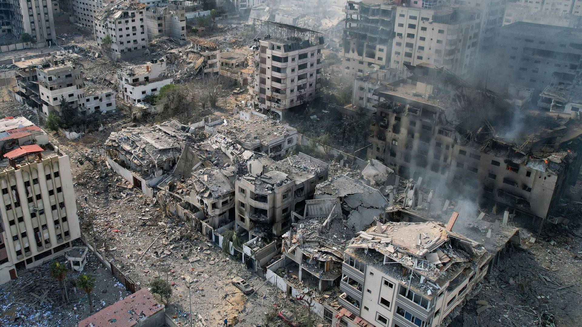 جانب من الدمار الذي خلفه عدوان الاحتلال على غزة