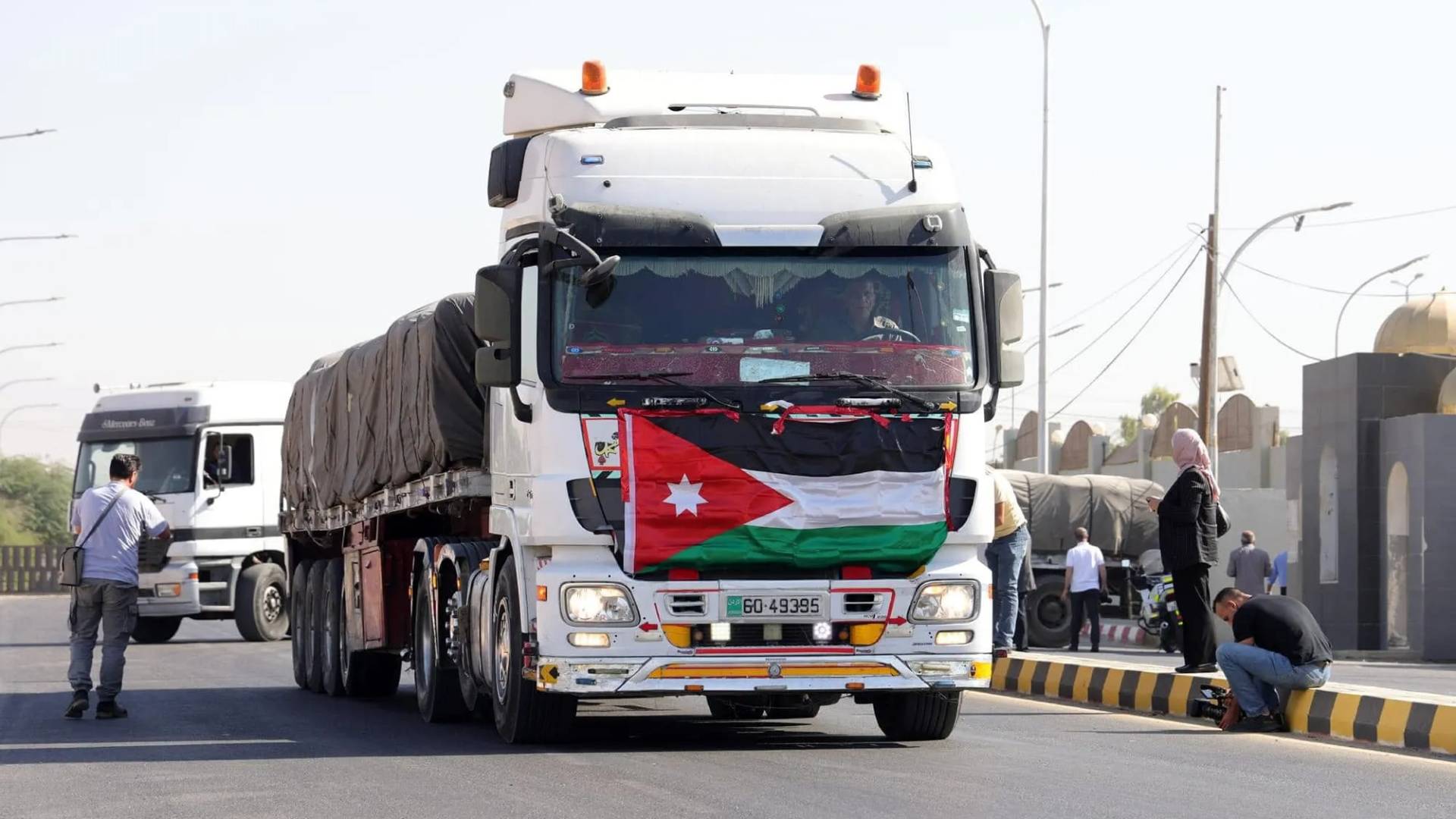 قافلة مساعدات أردنية