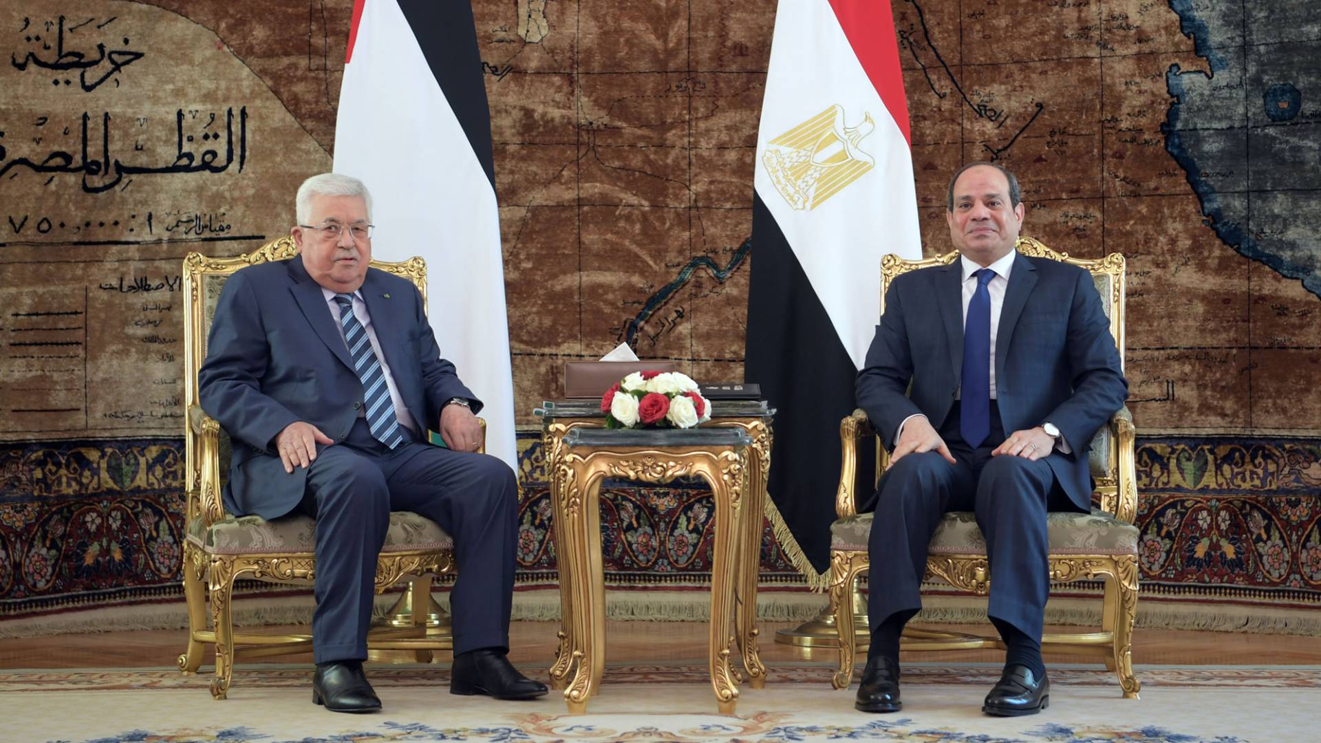 قضية غزة تتصدر لقاء عباس والسيسي